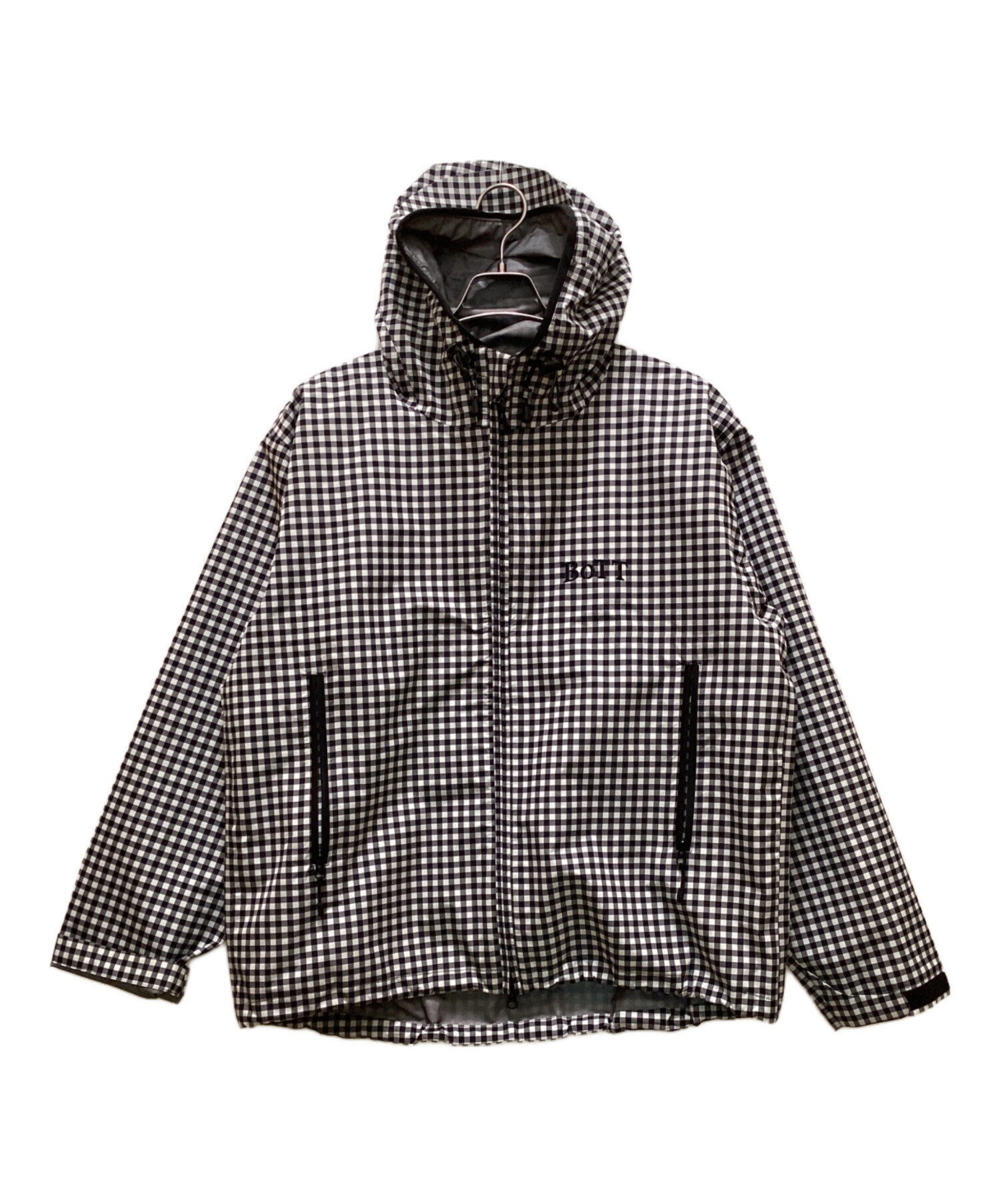 中古・古着通販】BoTT (ボット) Gingham Shell Jacket ブラック サイズ