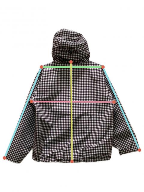 中古・古着通販】BoTT (ボット) Gingham Shell Jacket ブラック サイズ