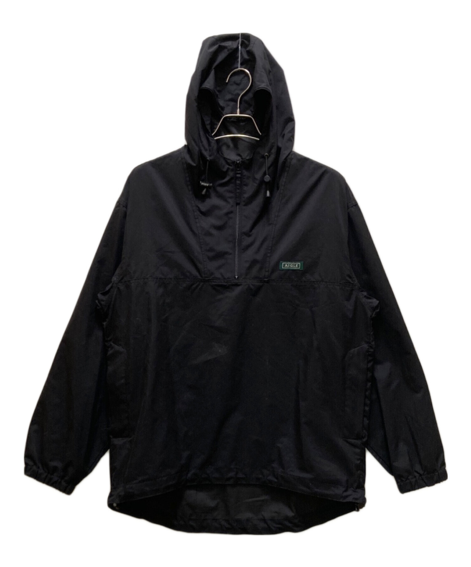 90s AIGLE エーグル アノラックジャケット M ビンテージ 中古・古着通販】AIGLE (エーグル) アノラックパーカー ブラック