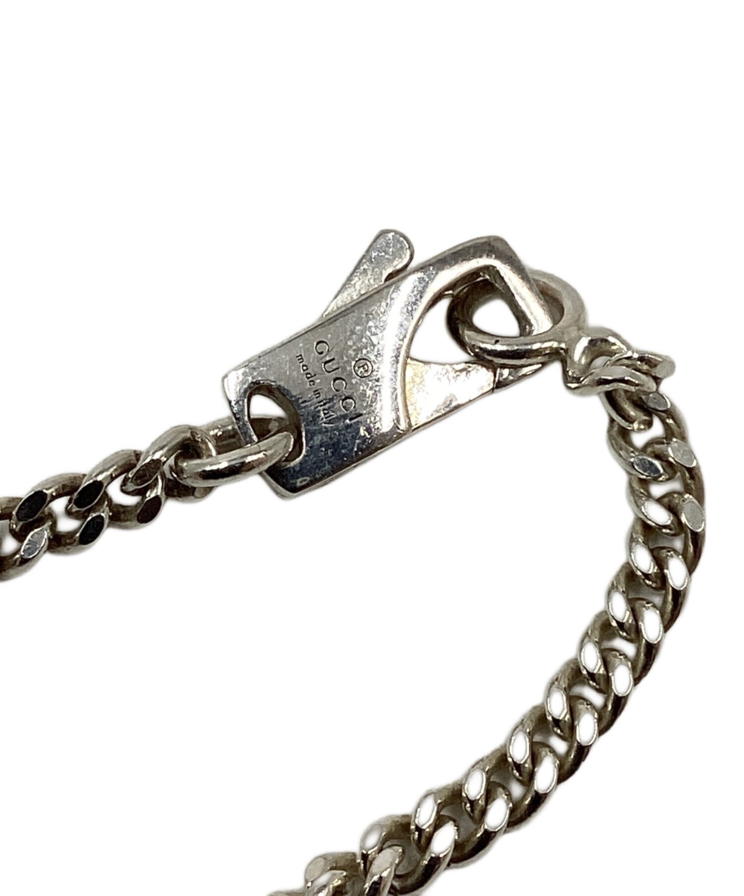 中古・古着通販】GUCCI (グッチ) GGロゴネックレス シルバー｜ブランド