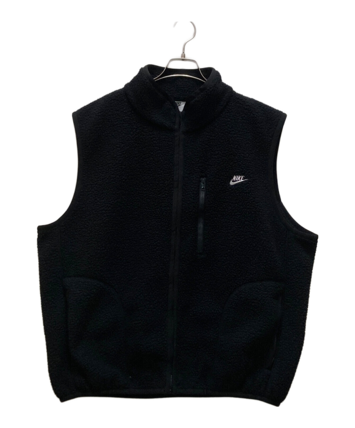 中古・古着通販】NIKE (ナイキ) ボアフリースベスト ブラック サイズ 