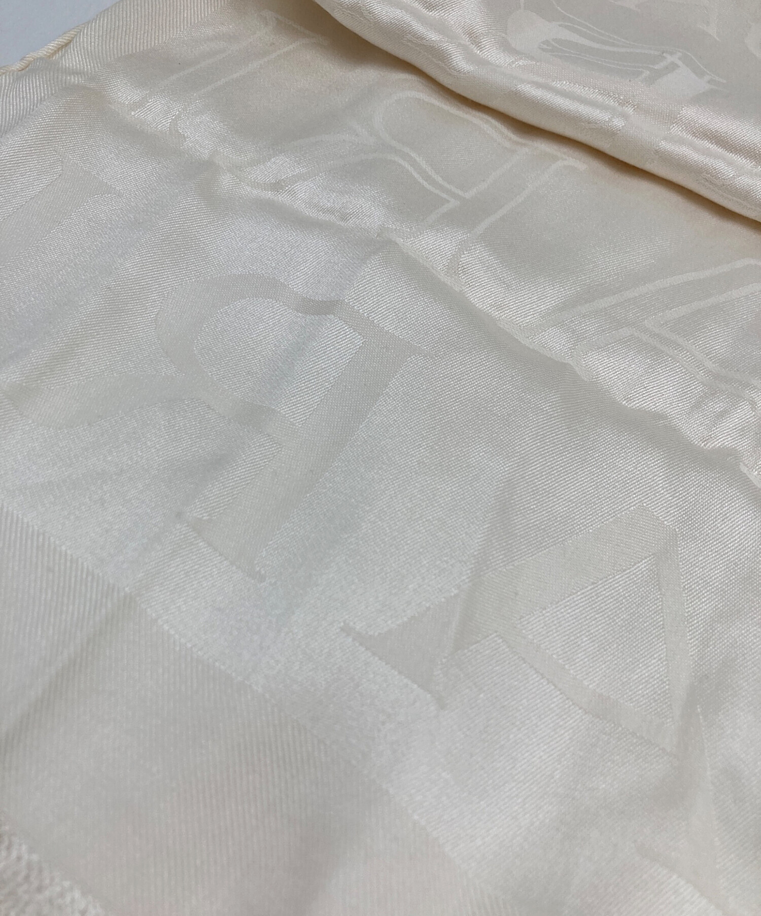中古・古着通販】BVLGARI (ブルガリ) ロゴマニア ストール ベージュ