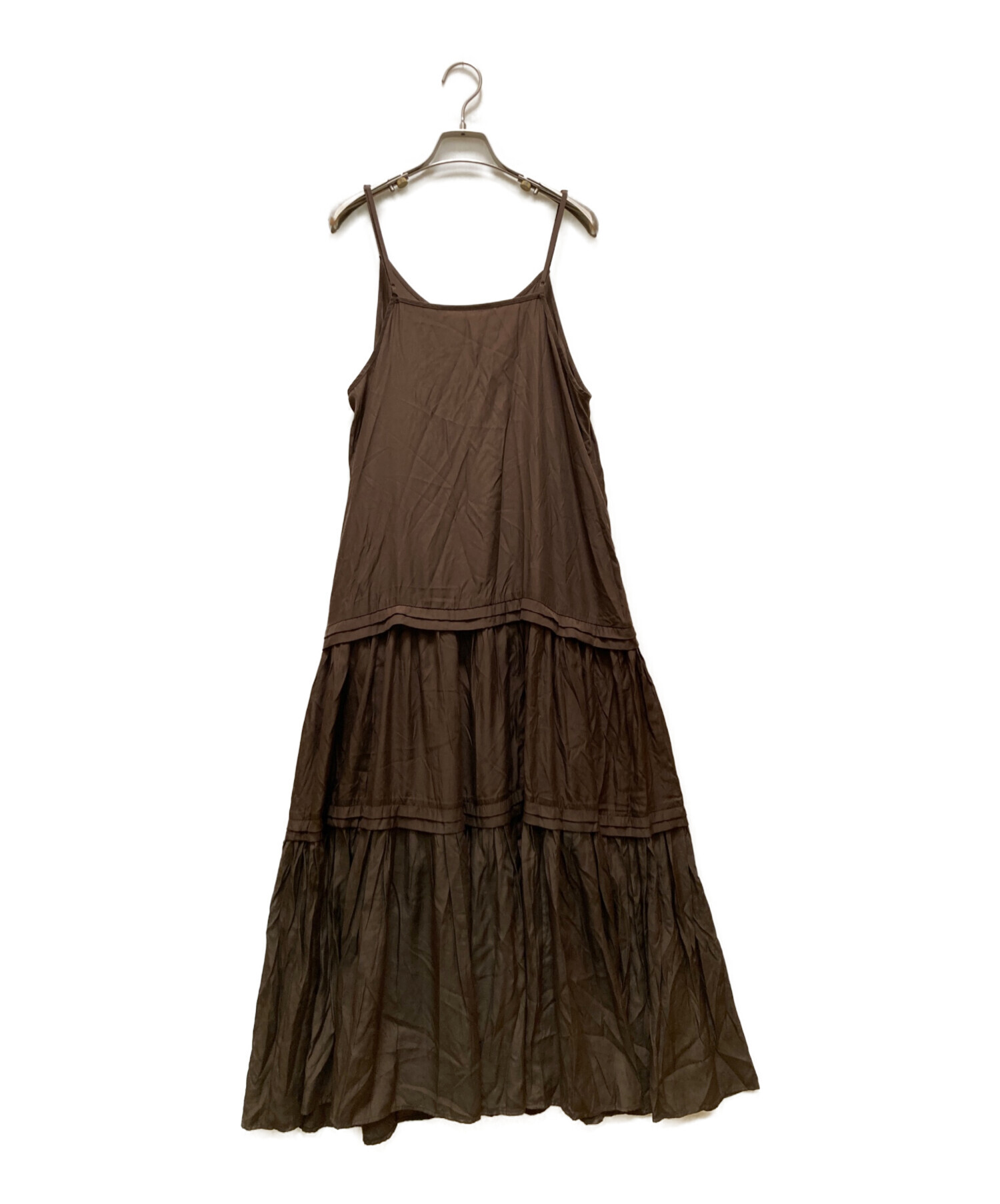 Loungedress(ラウンジドレス) ティアードチュニックワンピース 中古・古着通販】Loungedress (ラウンジドレス) サテンティアード