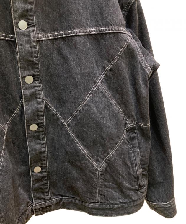 中古・古着通販】jieda (ジエダ) PANEL DENIM JACKET ブラック サイズ