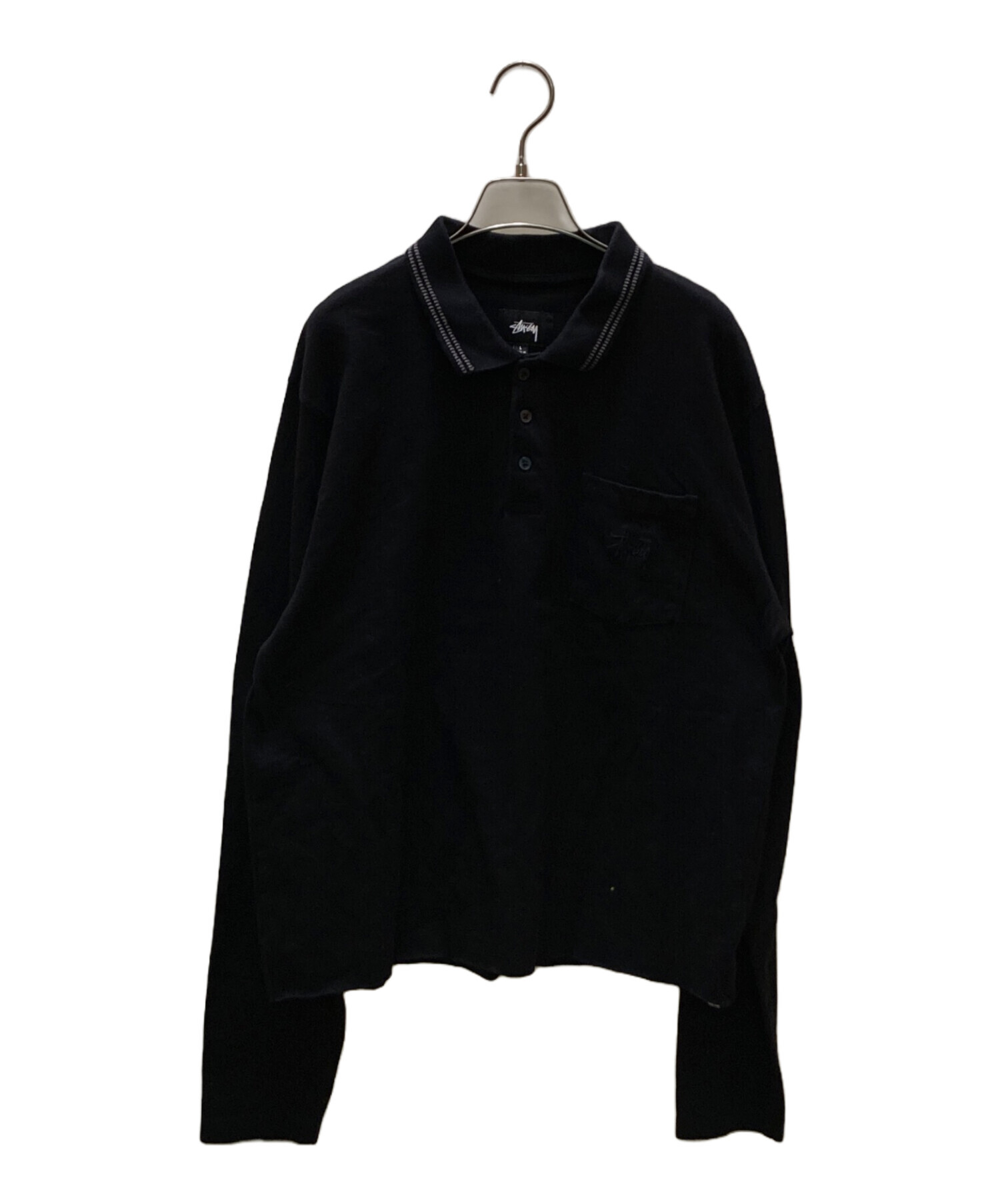 中古・古着通販】stussy (ステューシー) Dillon 長袖ポロシャツ 