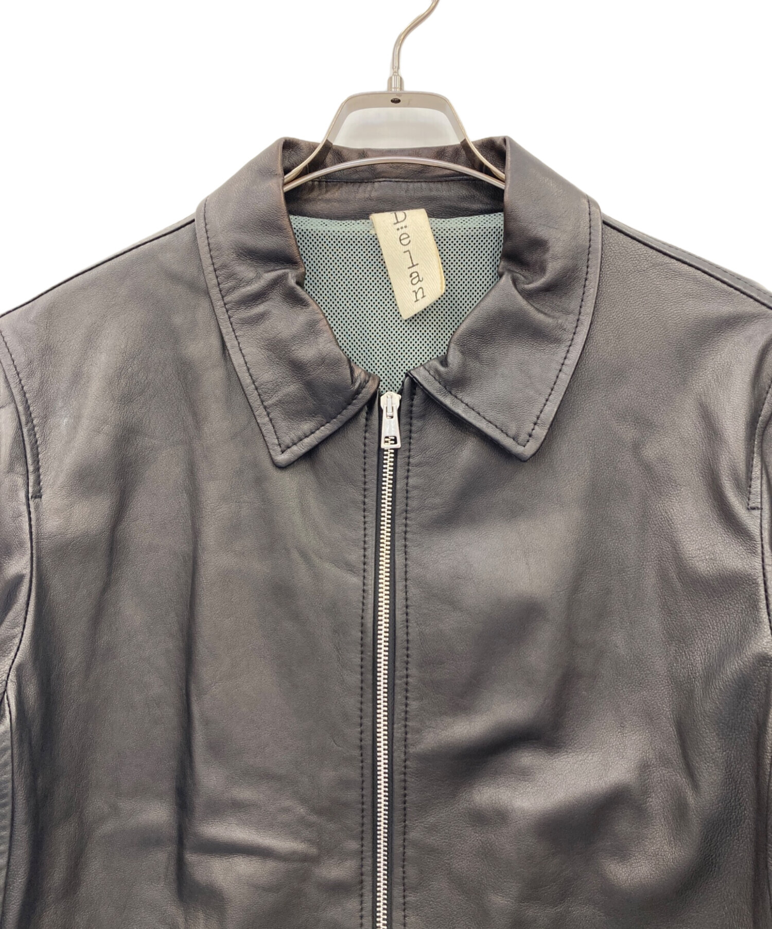 【超美品】Delan /デラン レザージャケット 中古・古着通販】Delan (デラン) レザージャケット ブラック サイズ:50