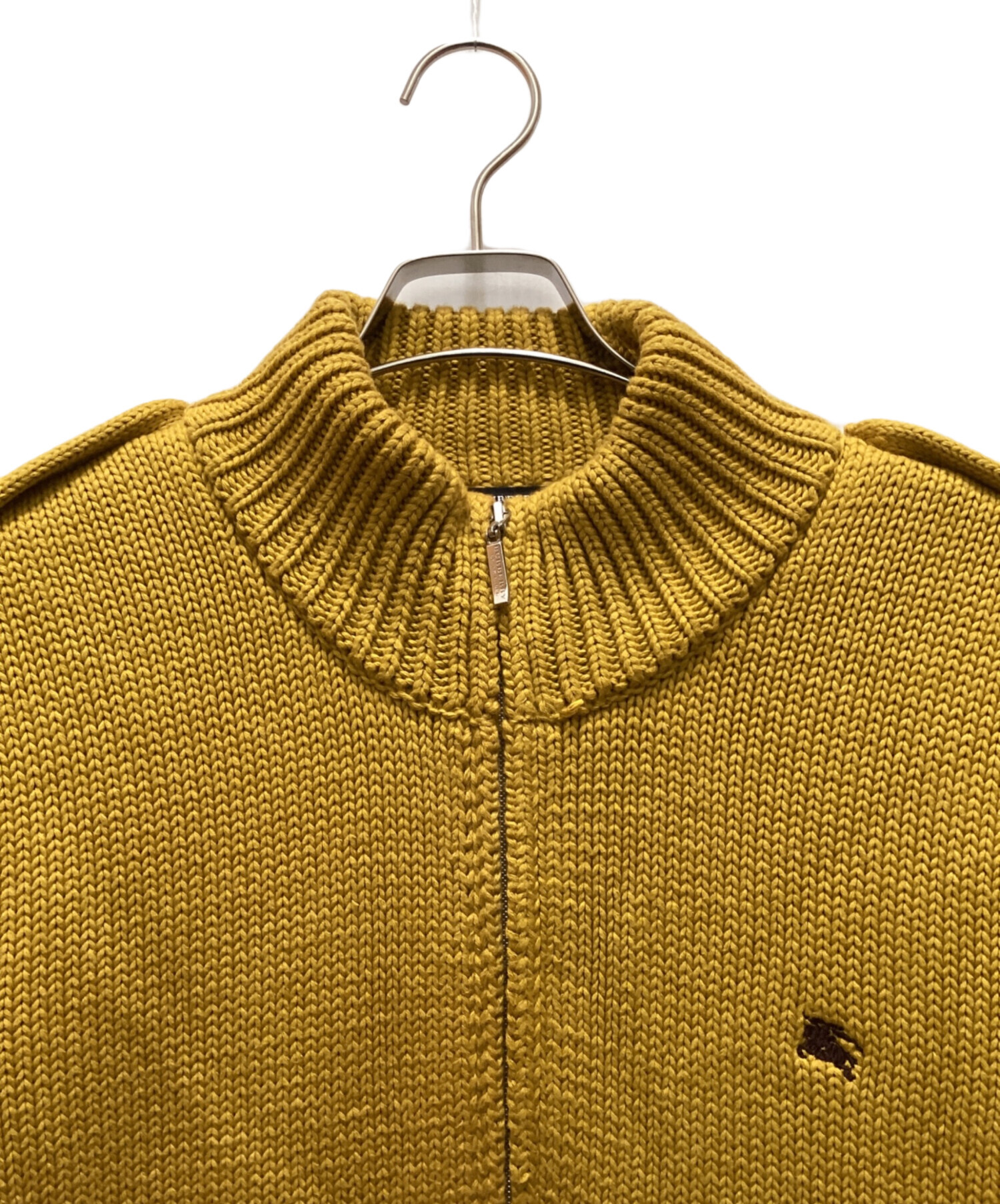 BURBERRY BLACK LABEL 3 ジップアップ ドライバーズニット 中古・古着通販】BURBERRY BLACK LABEL (バーバリーブラックレーベル