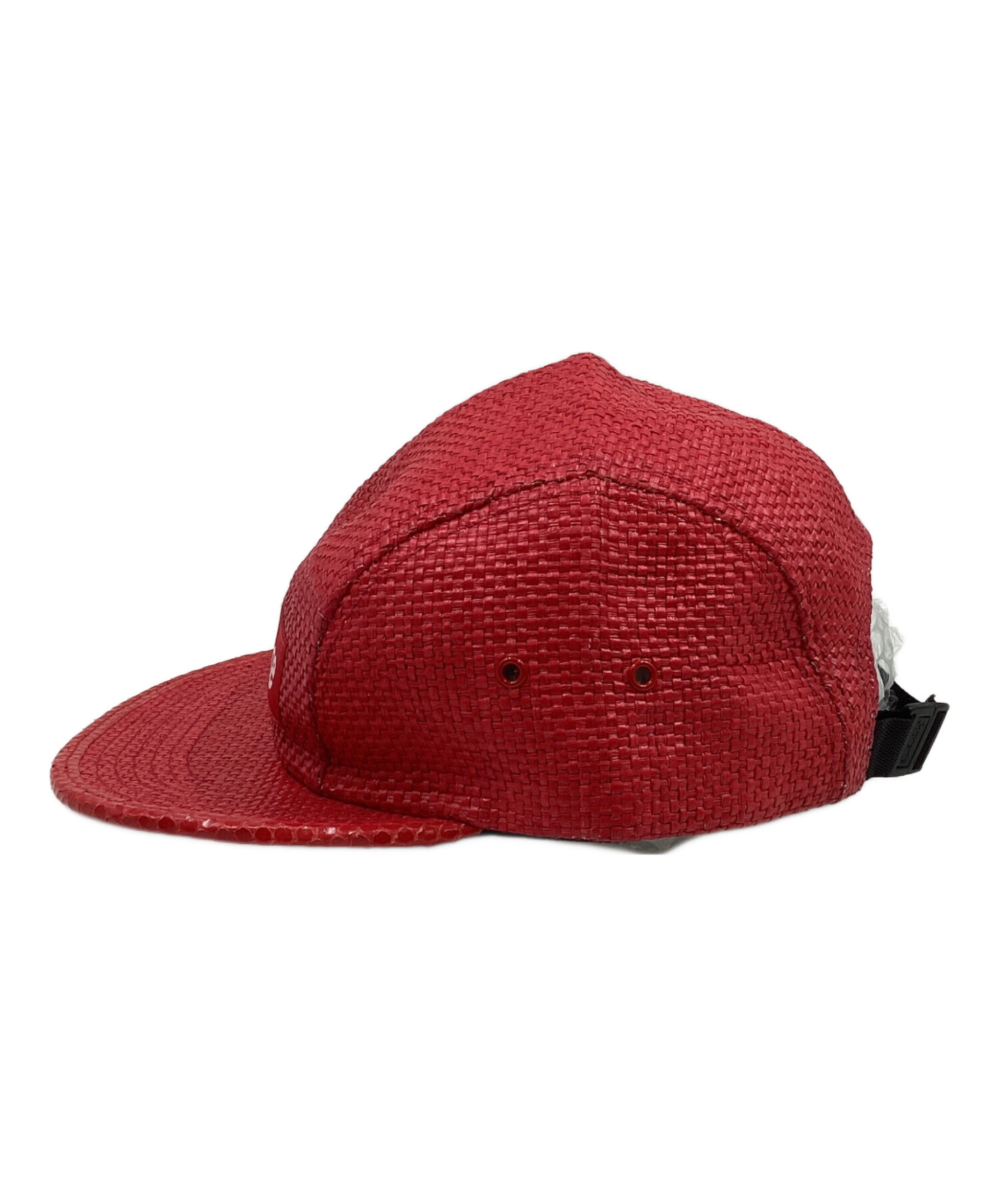 Supreme キャップ　バンダナ　キャンプキャップ　赤 中古・古着通販】Supreme (シュプリーム) ラフィアキャンプキャップ