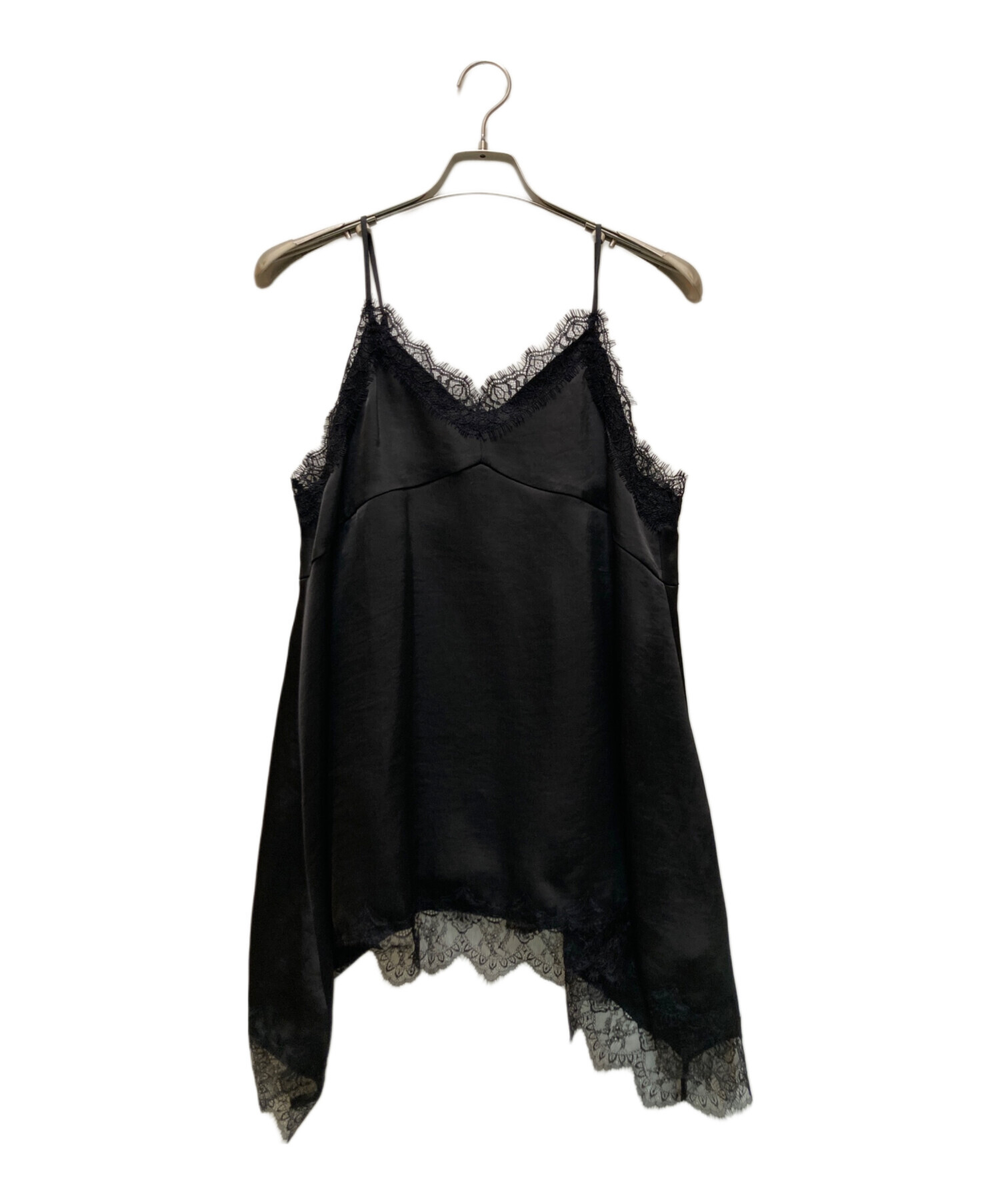 中古・古着通販】Loungedress (ラウンジドレス) レースキャミ ブラック