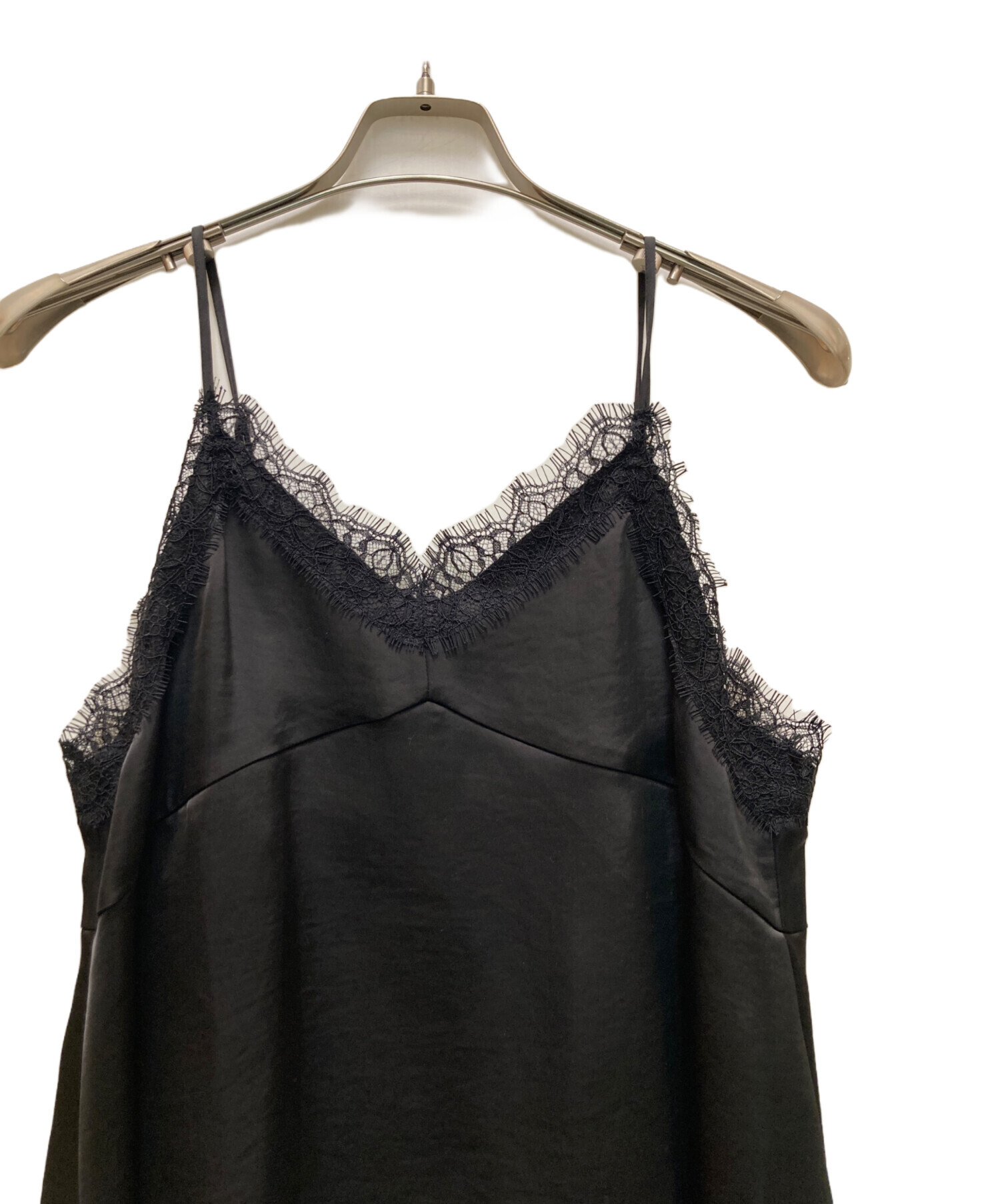 中古・古着通販】Loungedress (ラウンジドレス) レースキャミ ブラック