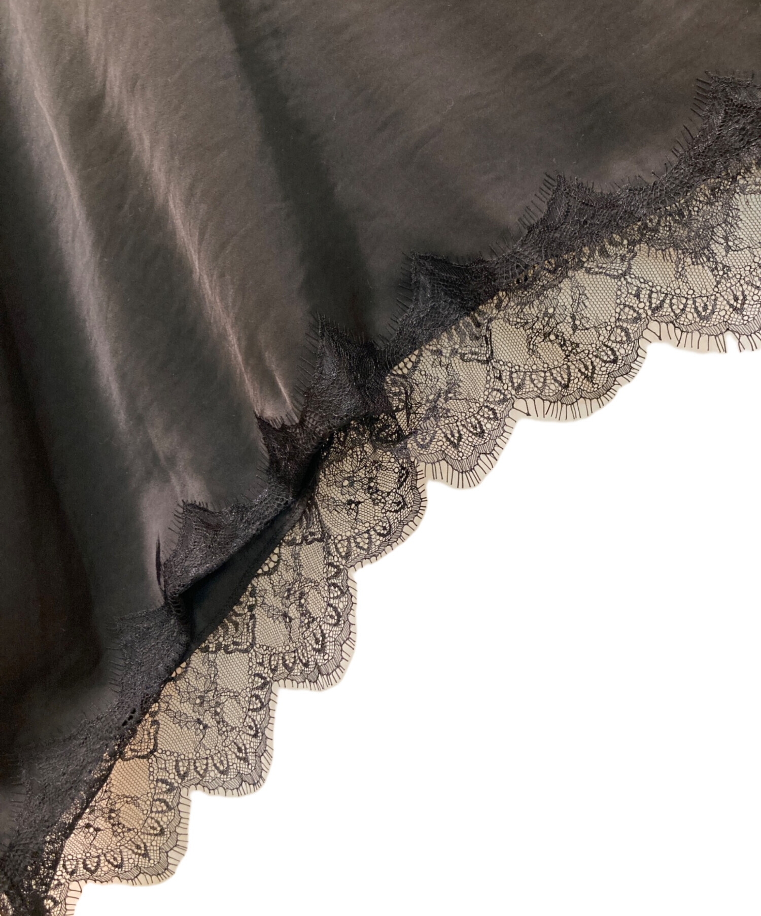 中古・古着通販】Loungedress (ラウンジドレス) レースキャミ ブラック