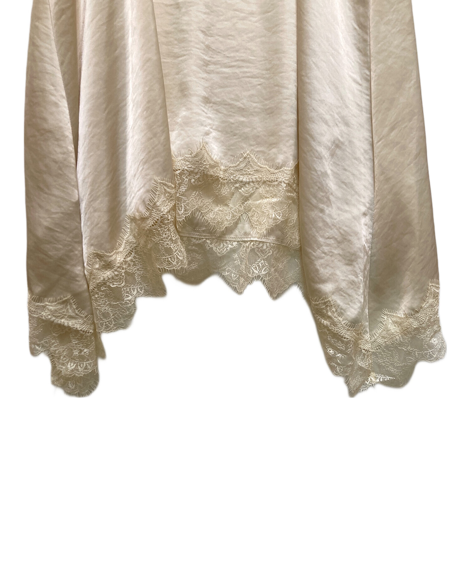 中古・古着通販】Loungedress (ラウンジドレス) レースキャミ ベージュ