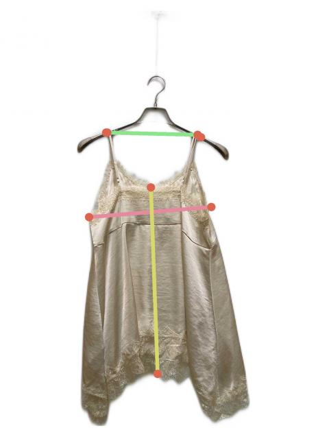 中古・古着通販】Loungedress (ラウンジドレス) レースキャミ ベージュ