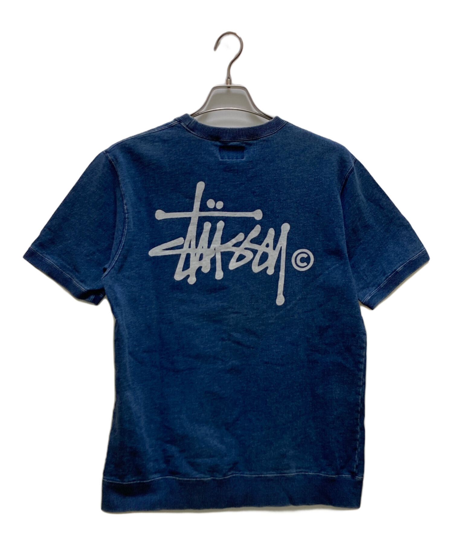 2010s~ Stussy ロゴ インディゴ 半袖スウェットトレーナー Tシャツ 中古・古着通販】stussy (ステューシー) スウェットデニムTシャツ