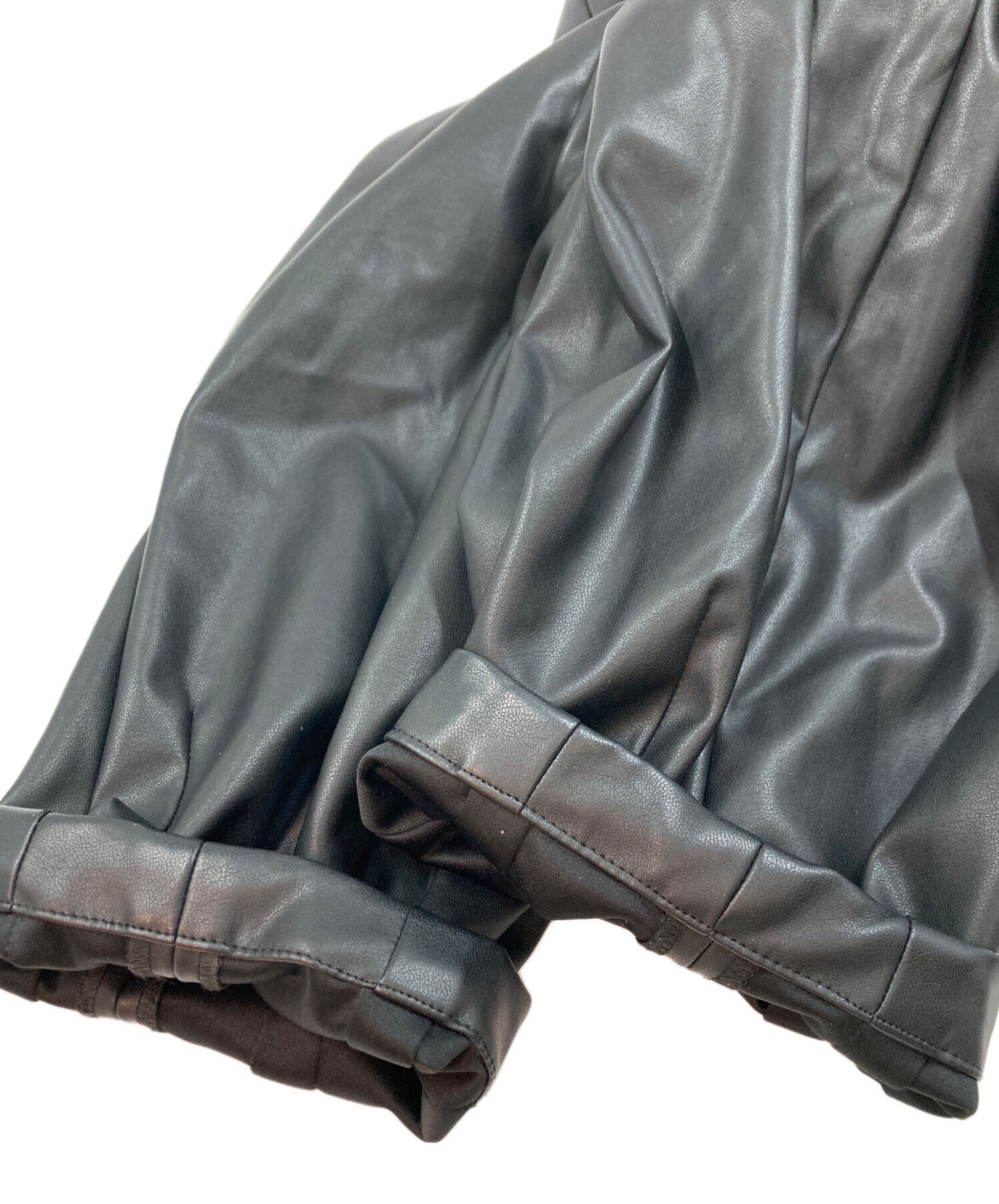 中古・古着通販】M'S BRAQUE (エムズブラック) フェイクレザーハーレム