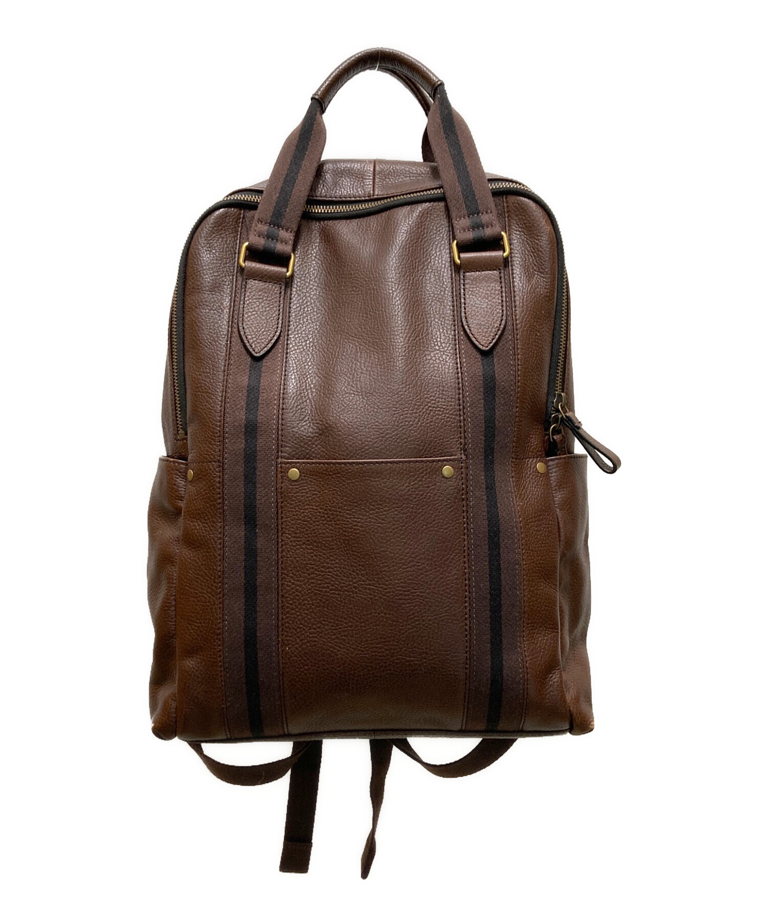 中古・古着通販】FOSSIL (フォッシル) レザーリュック ブラウン 