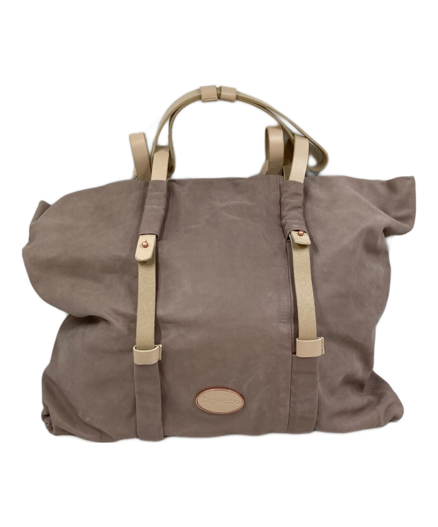 中古・古着通販】repetto (レペット) レザートートバッグ ベージュ 