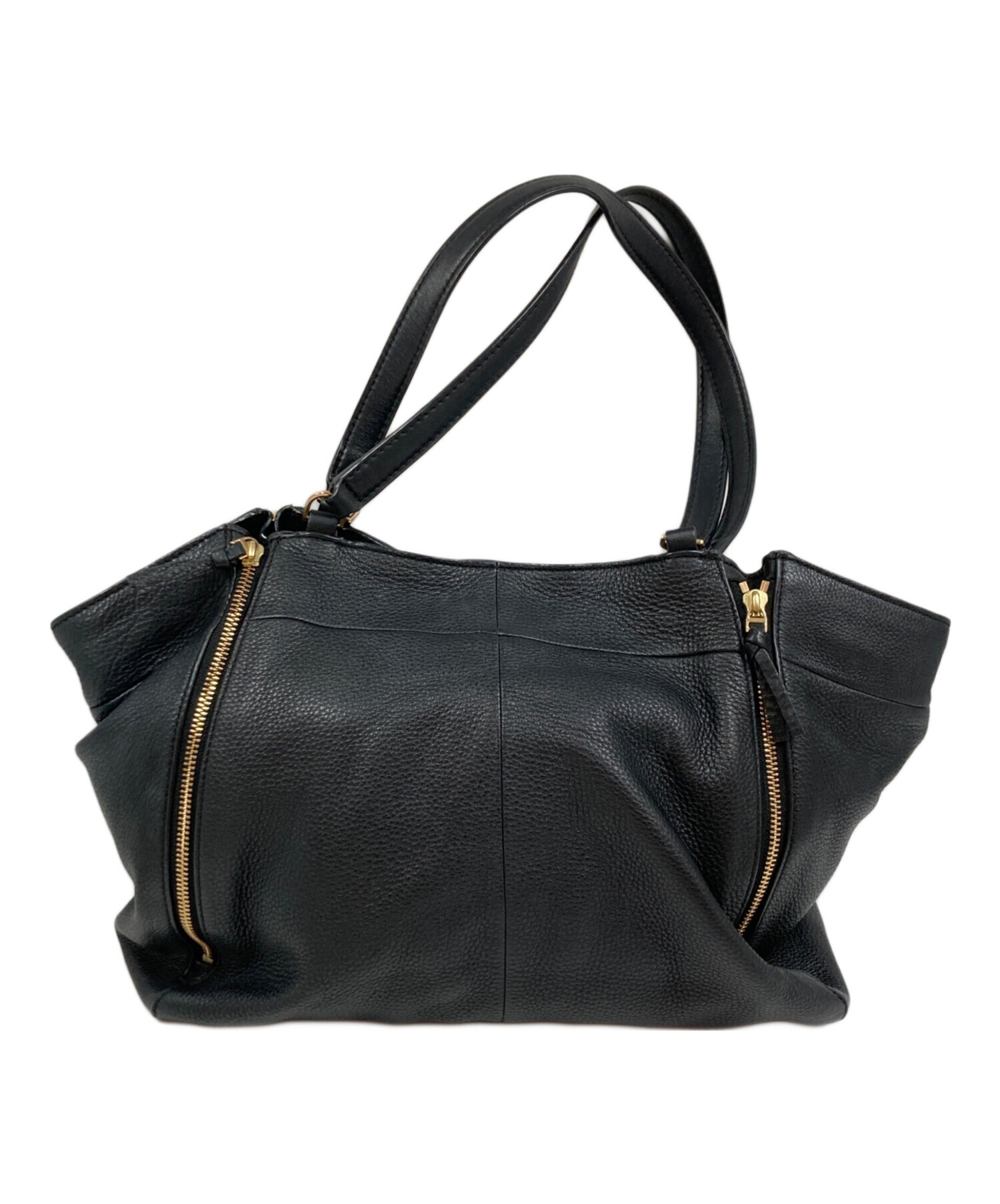 トリーバーチ　ハンドバック 中古・古着通販】TORY BURCH (トリーバーチ) ジップデザインレザー