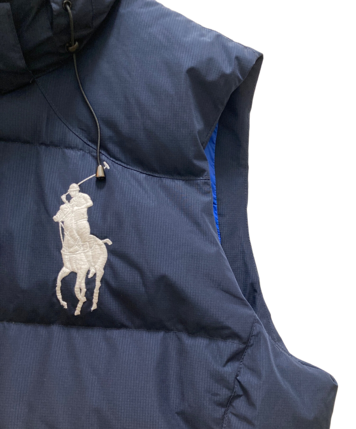 美品 ポロラルフローレン 現行モデル ダウンベスト ビッグポニー ネイビー M 中古・古着通販】POLO RALPH LAUREN (ポロ・ラルフローレン) ビッグ