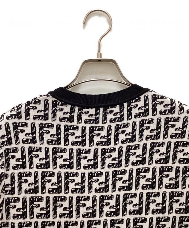 中古・古着通販】FENDI (フェンディ) ズッカ柄半袖ニットワンピース