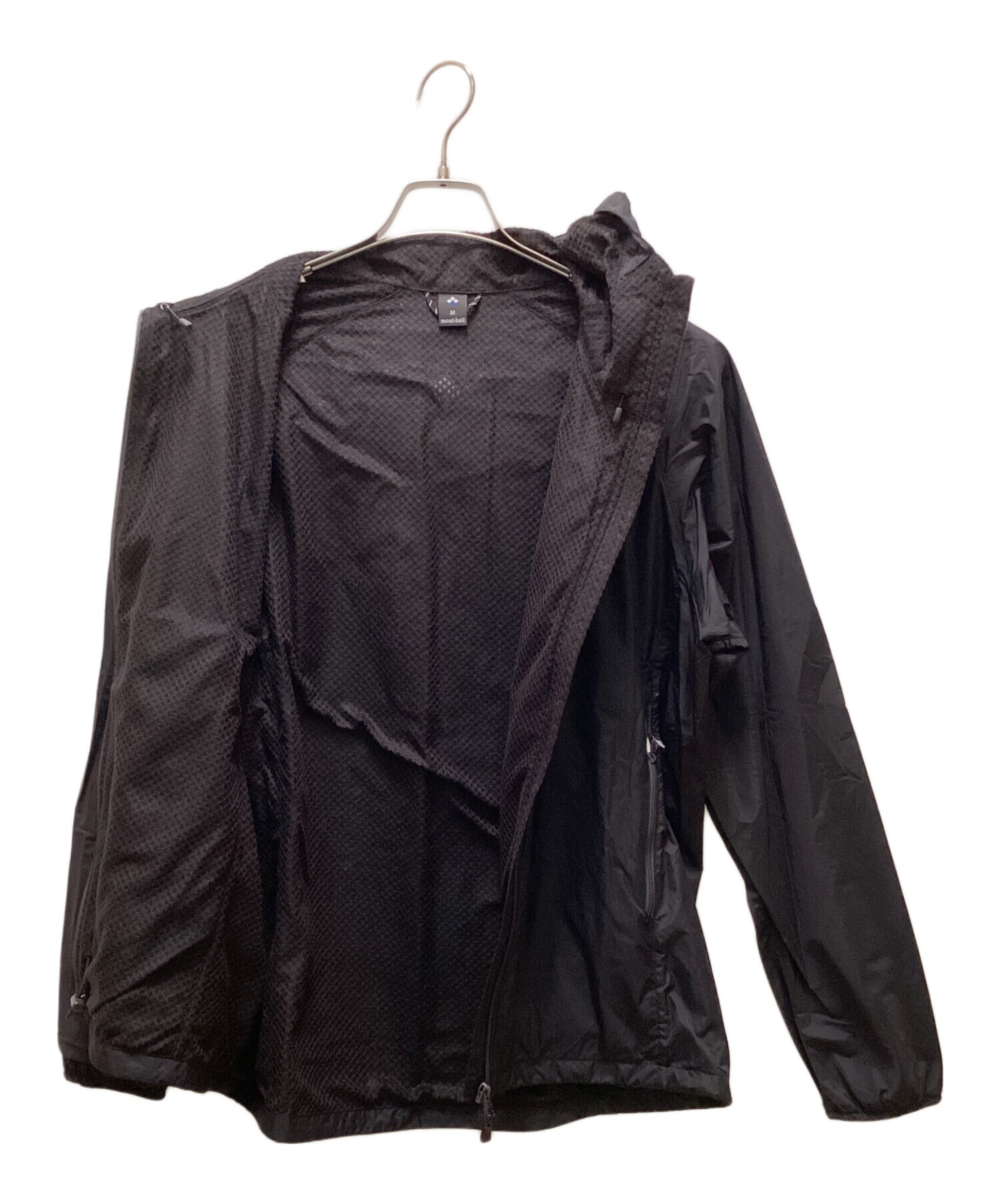 中古・古着通販】mont-bell (モンベル) ライトシェルパーカ ブラック 中古・古着通販】mont-bell (モンベル) ライトシェルパーカ ブラック