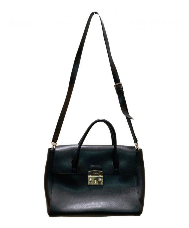 FURLA メトロポリス　ブラック Furla ショルダーバッグ 斜め掛け メトロポリス レディース フルラ