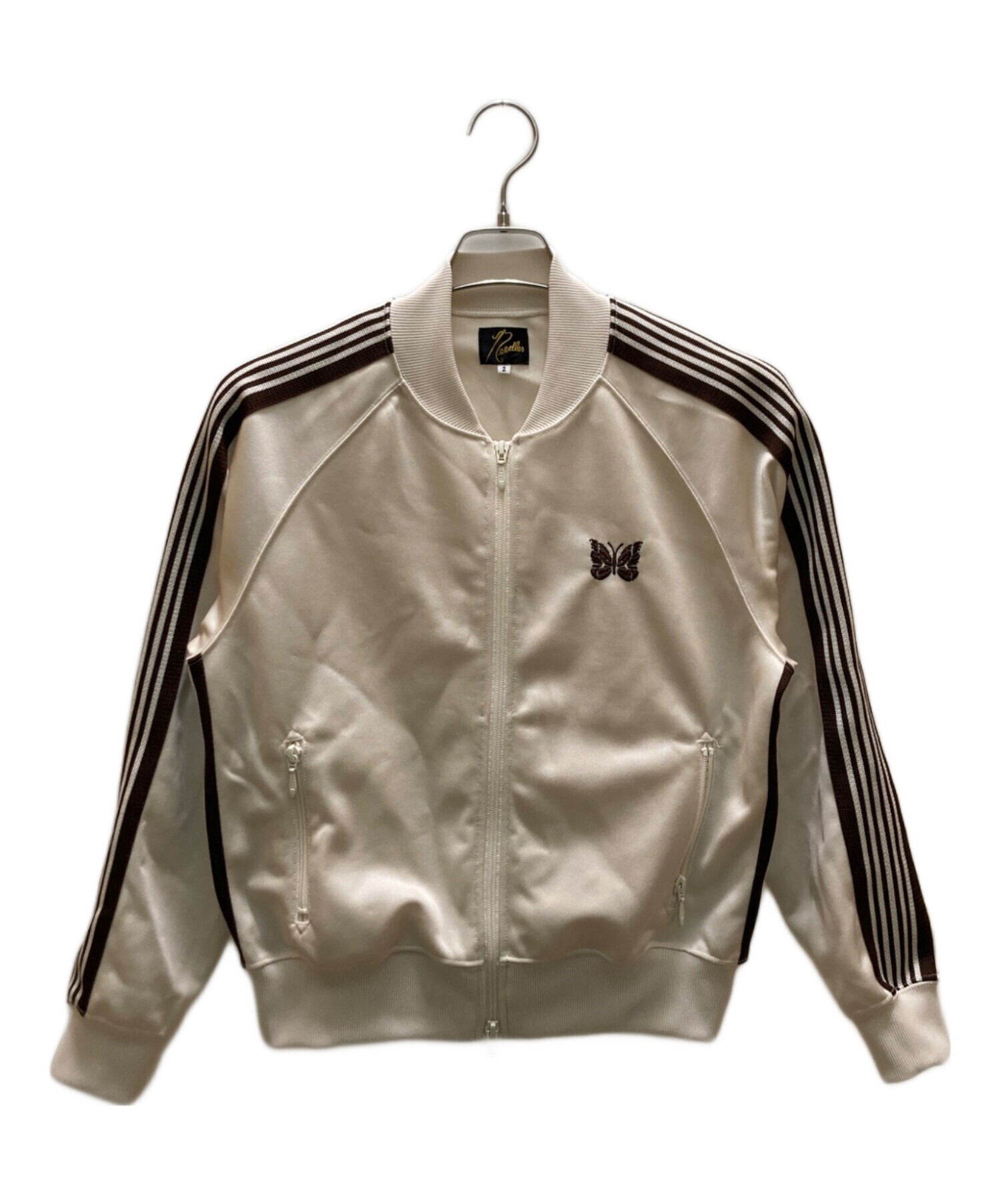 【5日間限定出品】美品Needles トラックジャケット ベージュ 中古・古着通販】Needles (ニードルズ) トラックジャケット ベージュ
