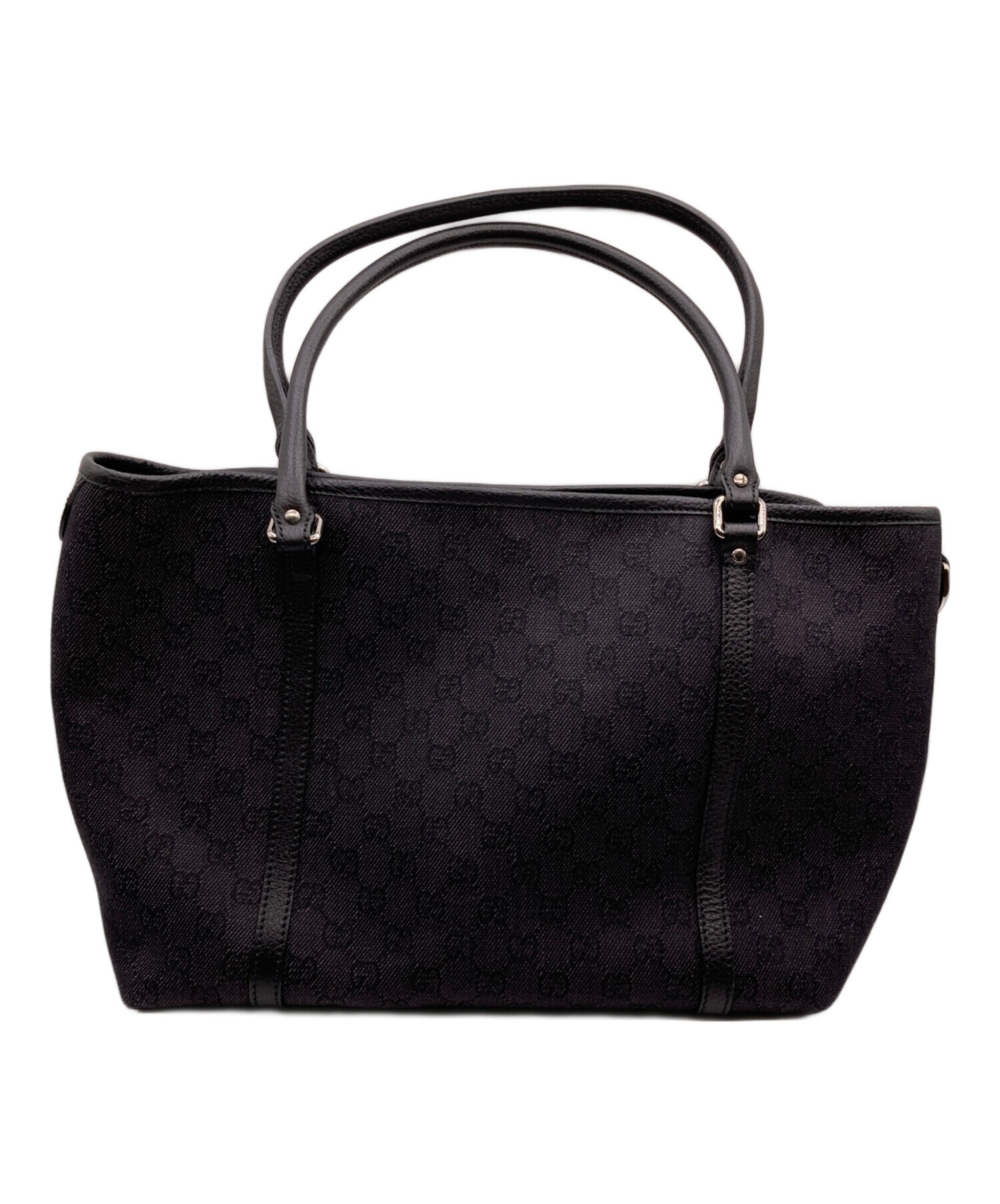 GUCCI グッチ GGキャンバス ハンドバッグ トートバッグ ブラック