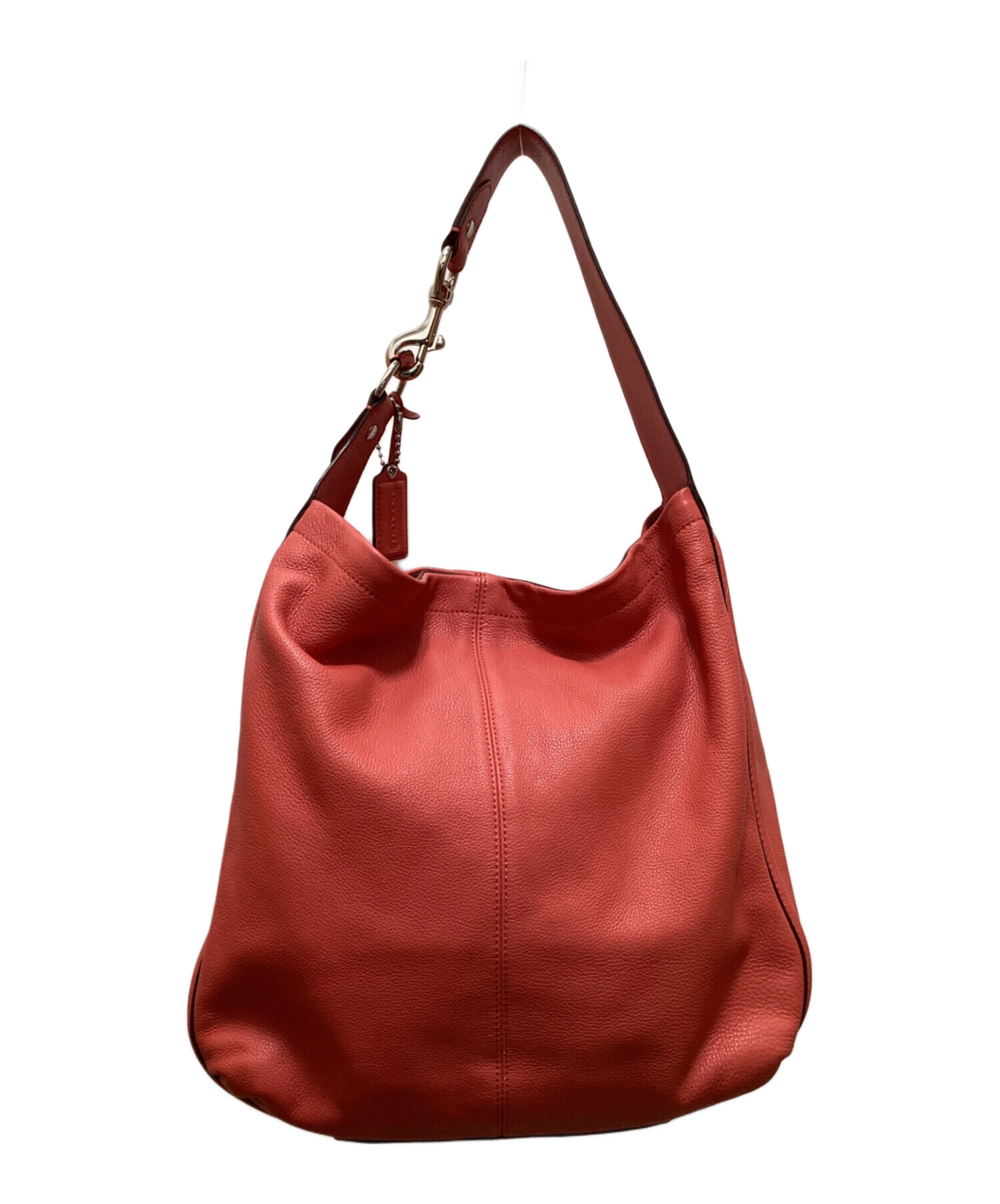 未使用 Coach コーチ　レザー　ケース 中古・古着通販】COACH (コーチ) レザーワンショルダーバッグ レッド