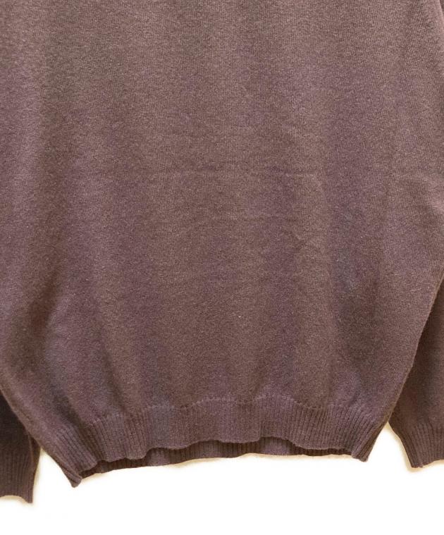 malo カシミヤクルーネックニット　ブラウン 中古・古着通販】MALO (マーロ) カシミヤタートルネックニット