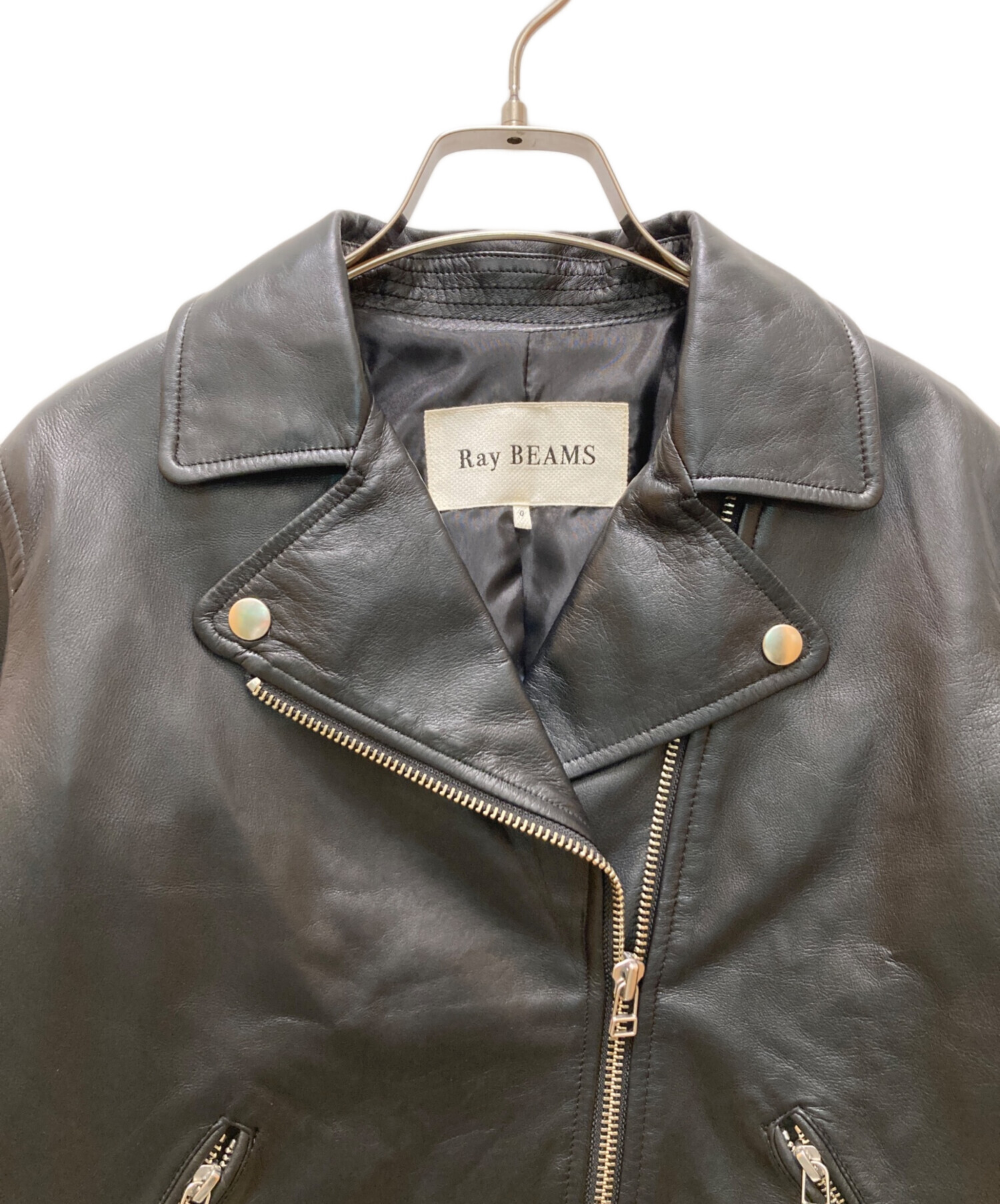 BEAMS 最高級ライン ラムレザー 羊革 ライダースジャケット ブラック M 大人が着たい定番レザージャケット】｜ビームス 川崎｜BEAMS