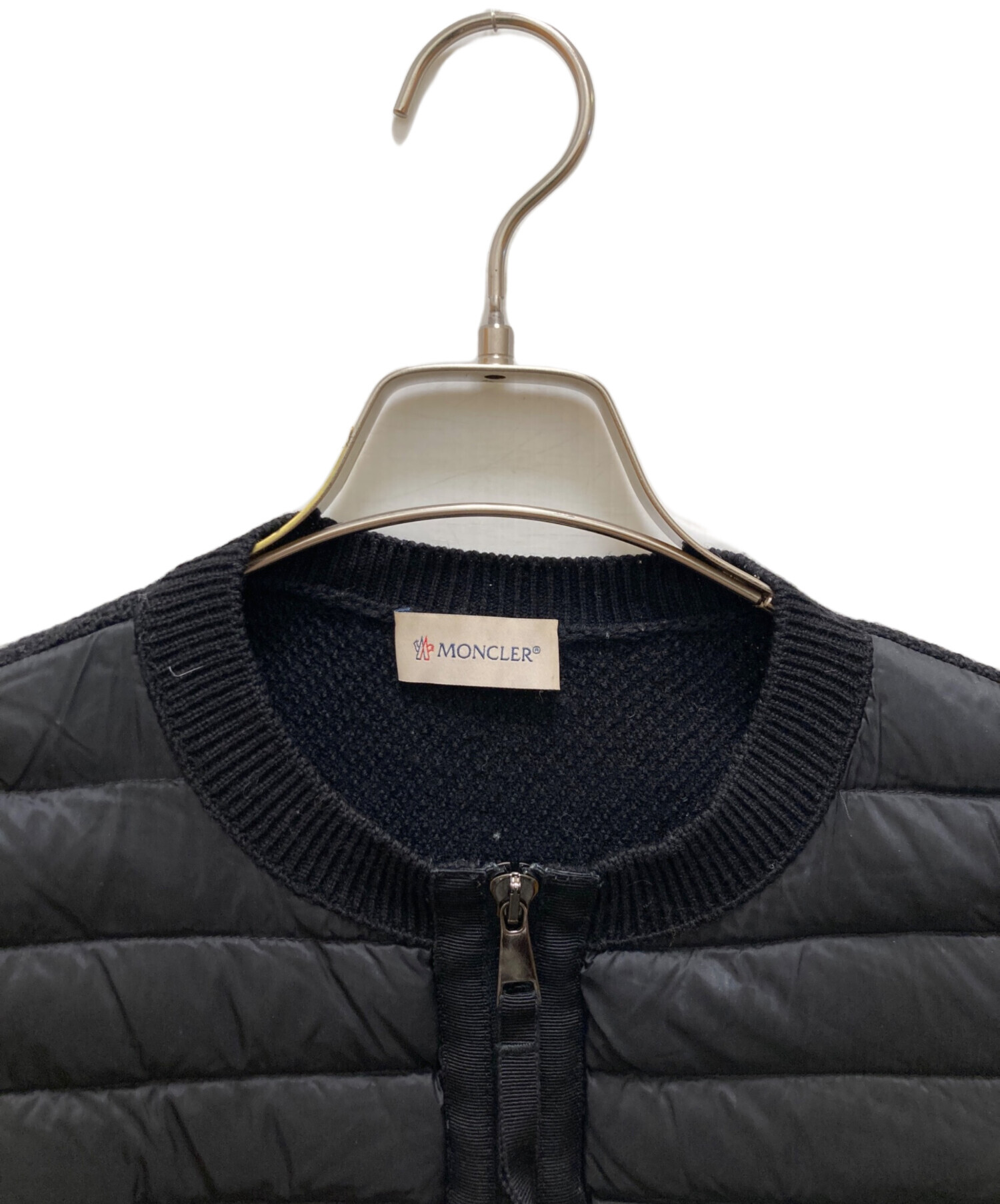 中古・古着通販】MONCLER (モンクレール) ニット切り替えダウン