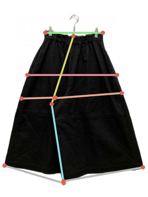 中古・古着通販】susuri (ススリ) ポーンキュロット パンツ ブラック