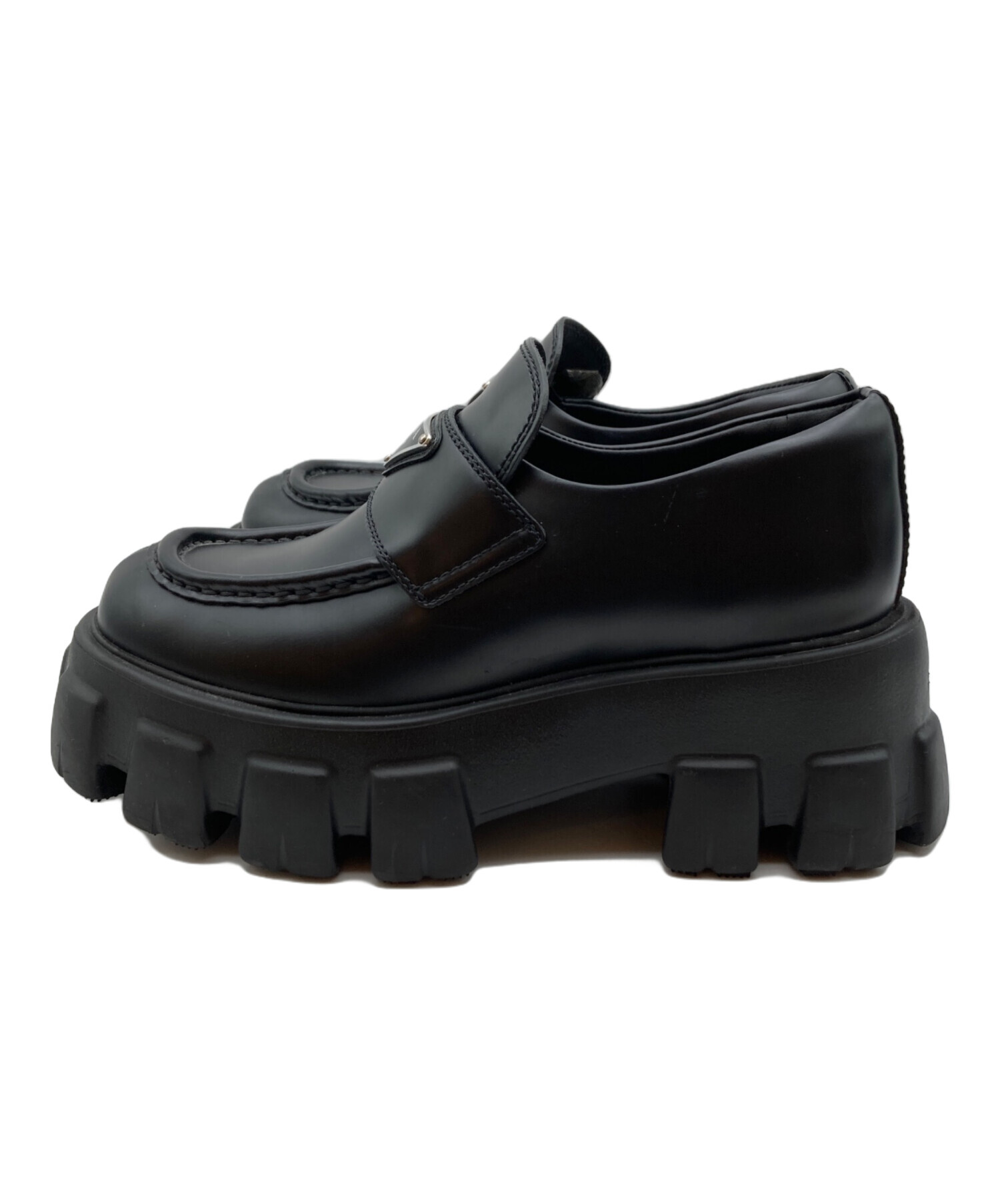 中古・古着通販】PRADA (プラダ) ブラッシュドレザー モノリス