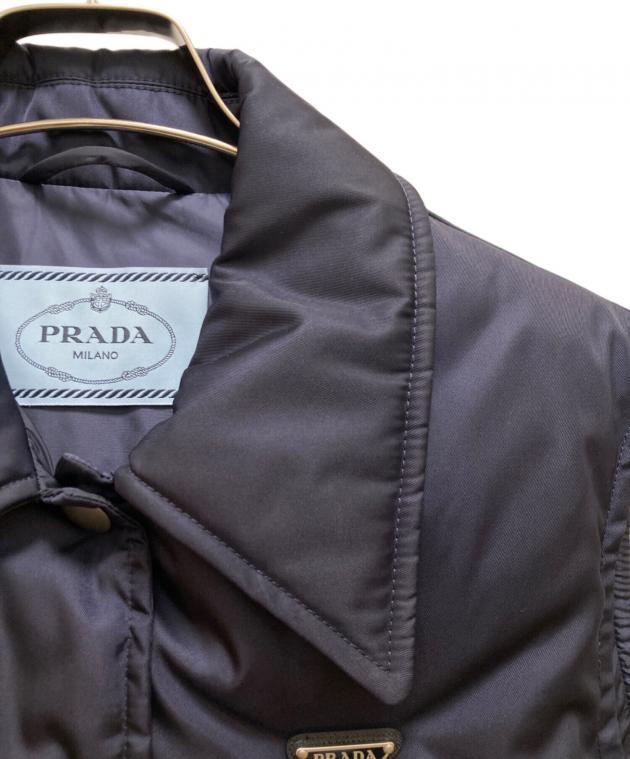 中古・古着通販】PRADA (プラダ) リナイロン ダウンベスト ネイビー