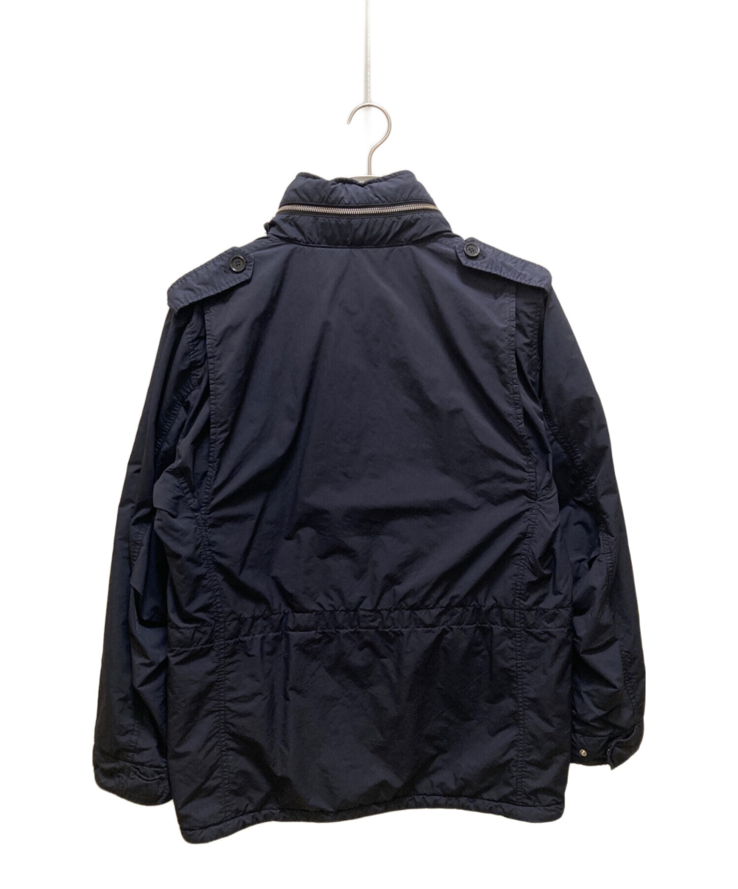 アスペジ　ネイビー　コート　ジャケット　ブルゾン　中綿　ウール　ネイビー　美品 中古・古着通販】ASPESI (アスペジ) 中綿フィールドジャケット