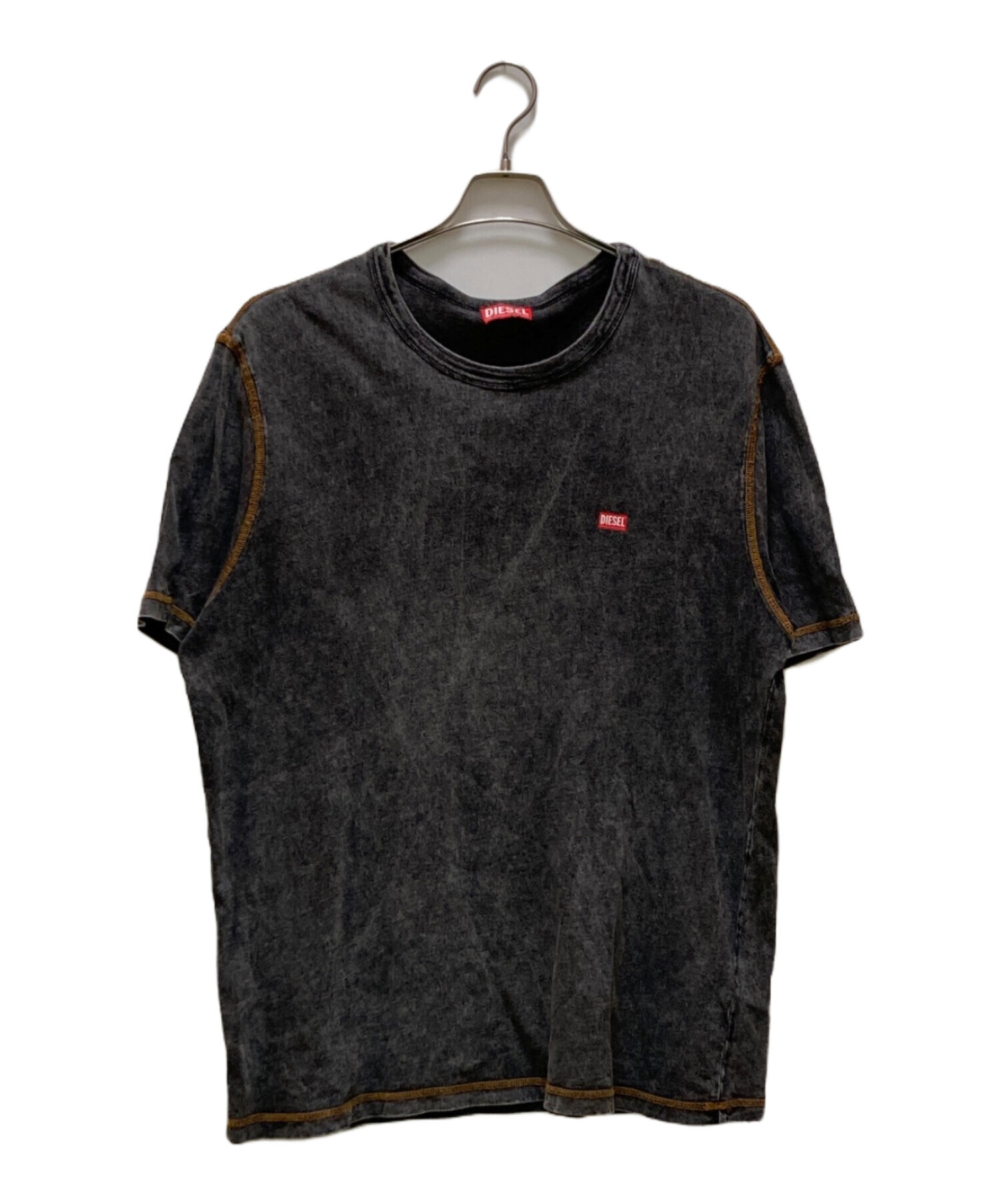 中古・古着通販】DIESEL (ディーゼル) ウォッシュ加工プリントTシャツ