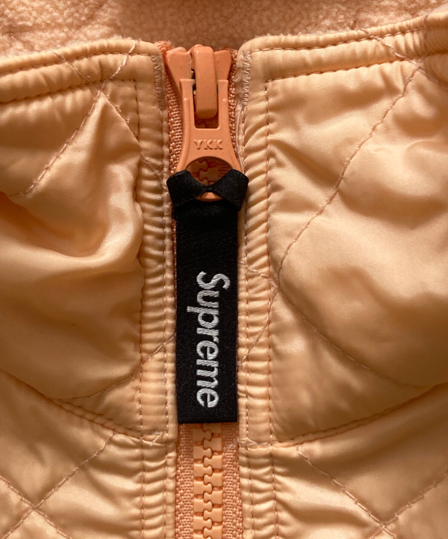 SUPREME アーチロゴ キルティング ハーフジップ プルオーバージャケット 中古・古着通販】Supreme (シュプリーム) アーチロゴ キルティング