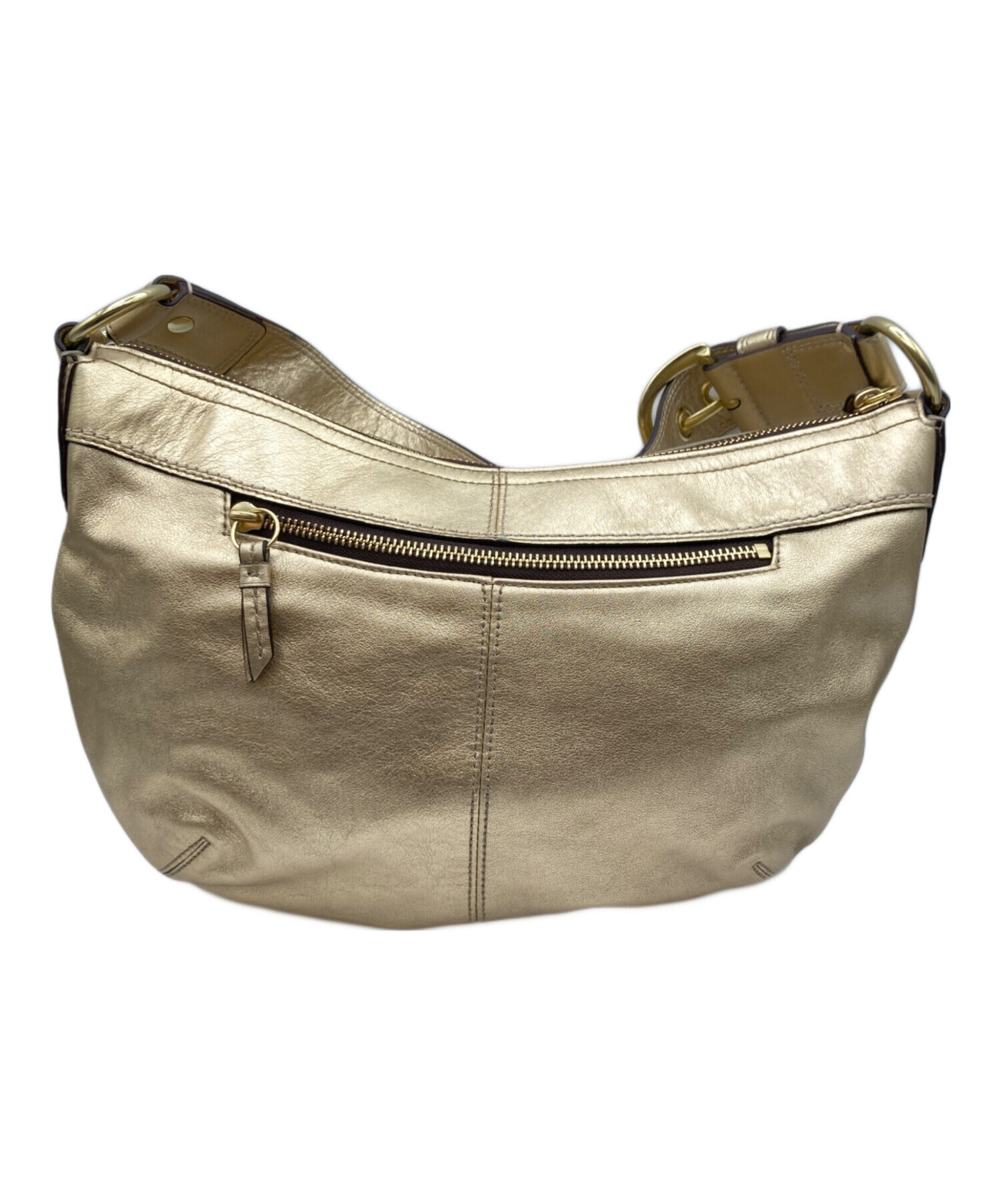 中古・古着通販】COACH (コーチ) ハーフムーン レザーワンショルダー