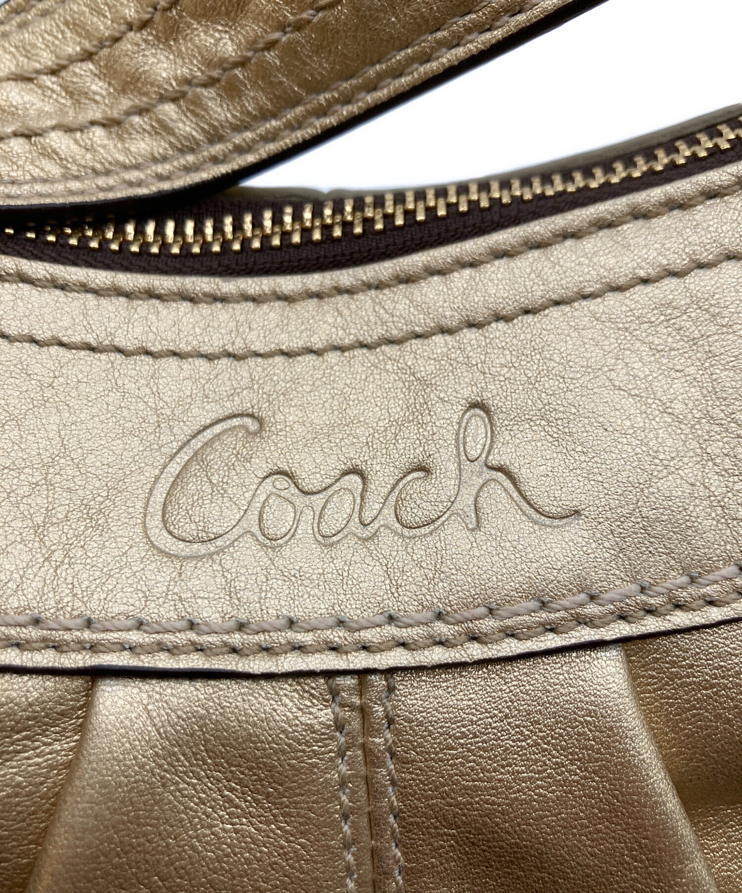中古・古着通販】COACH (コーチ) ハーフムーン レザーワンショルダー