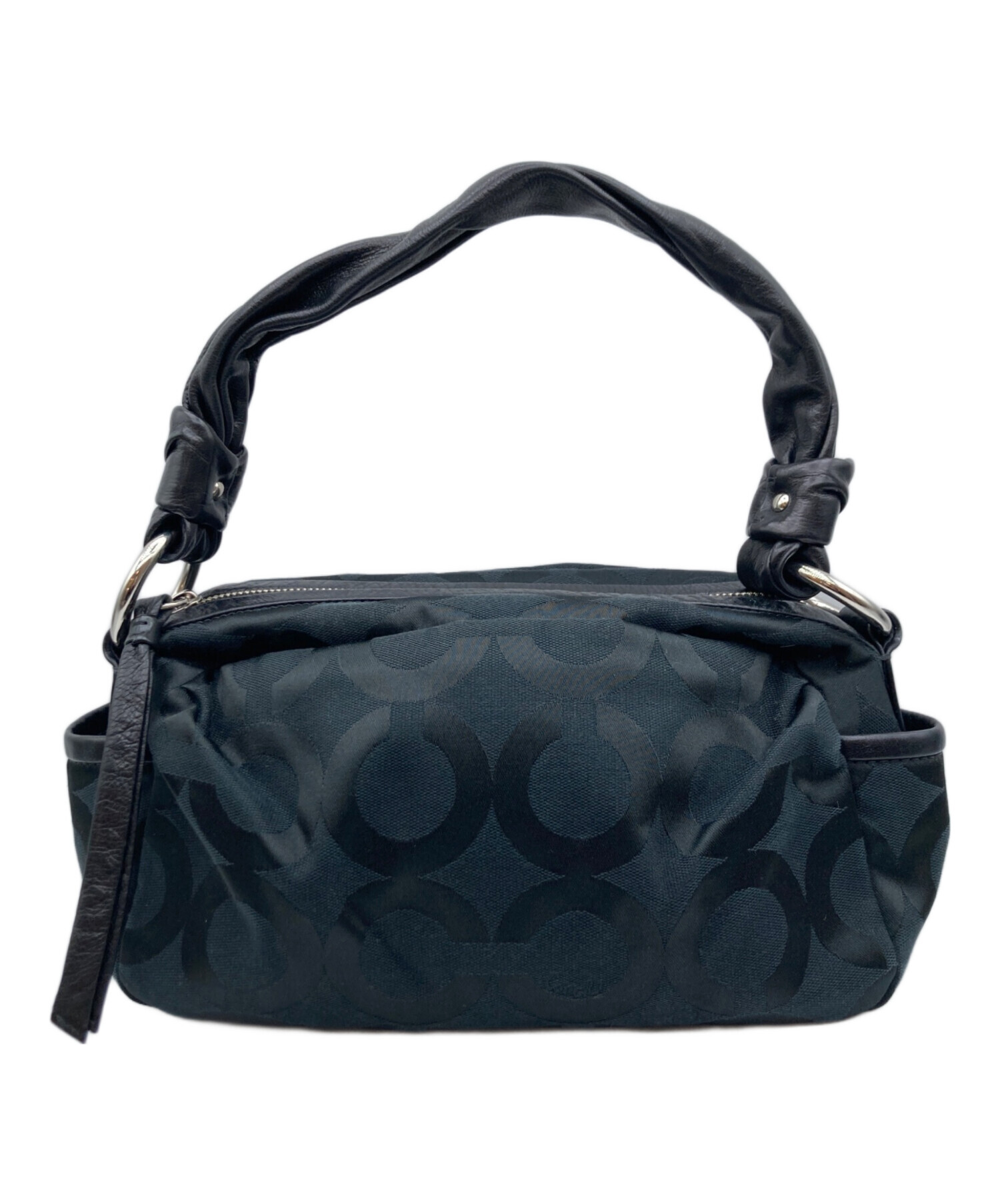 中古・古着通販】COACH (コーチ) ワンショルダーバッグ ブラック 中古・古着通販】COACH (コーチ) ワンショルダーバッグ ブラック