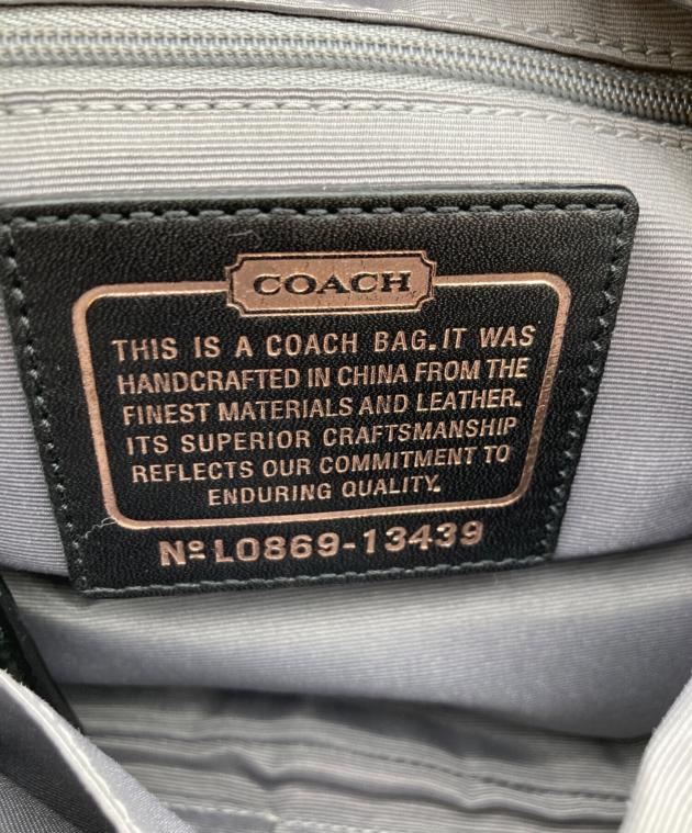 中古・古着通販】COACH (コーチ) ワンショルダーバッグ ブラック