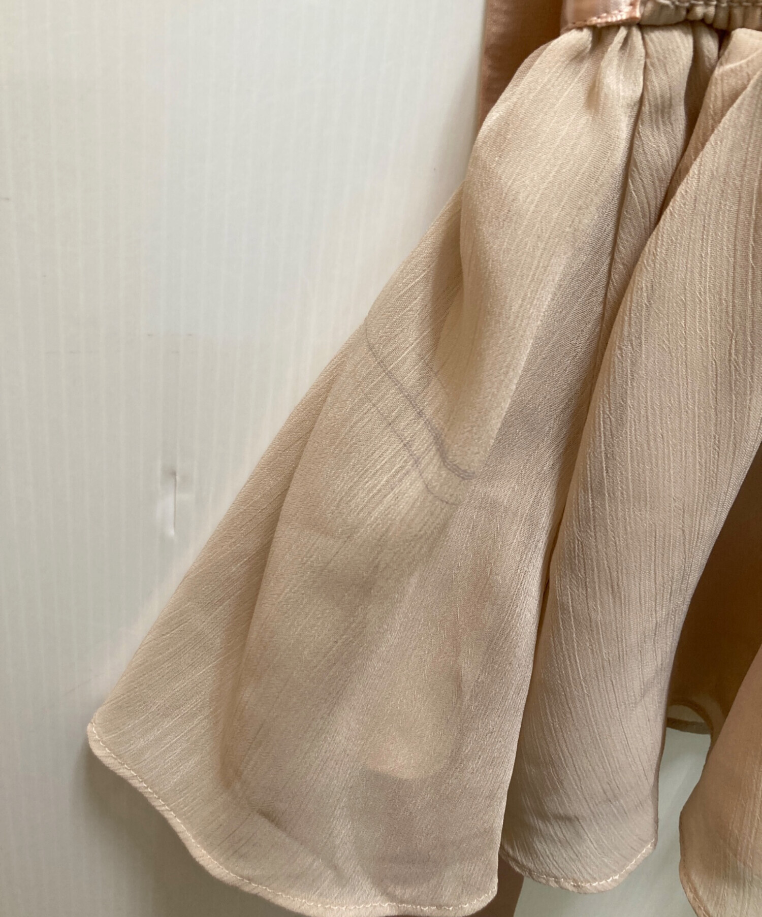 中古・古着通販】polaura (ポロ―ラ) ショルダーリボンシフォンブラウス