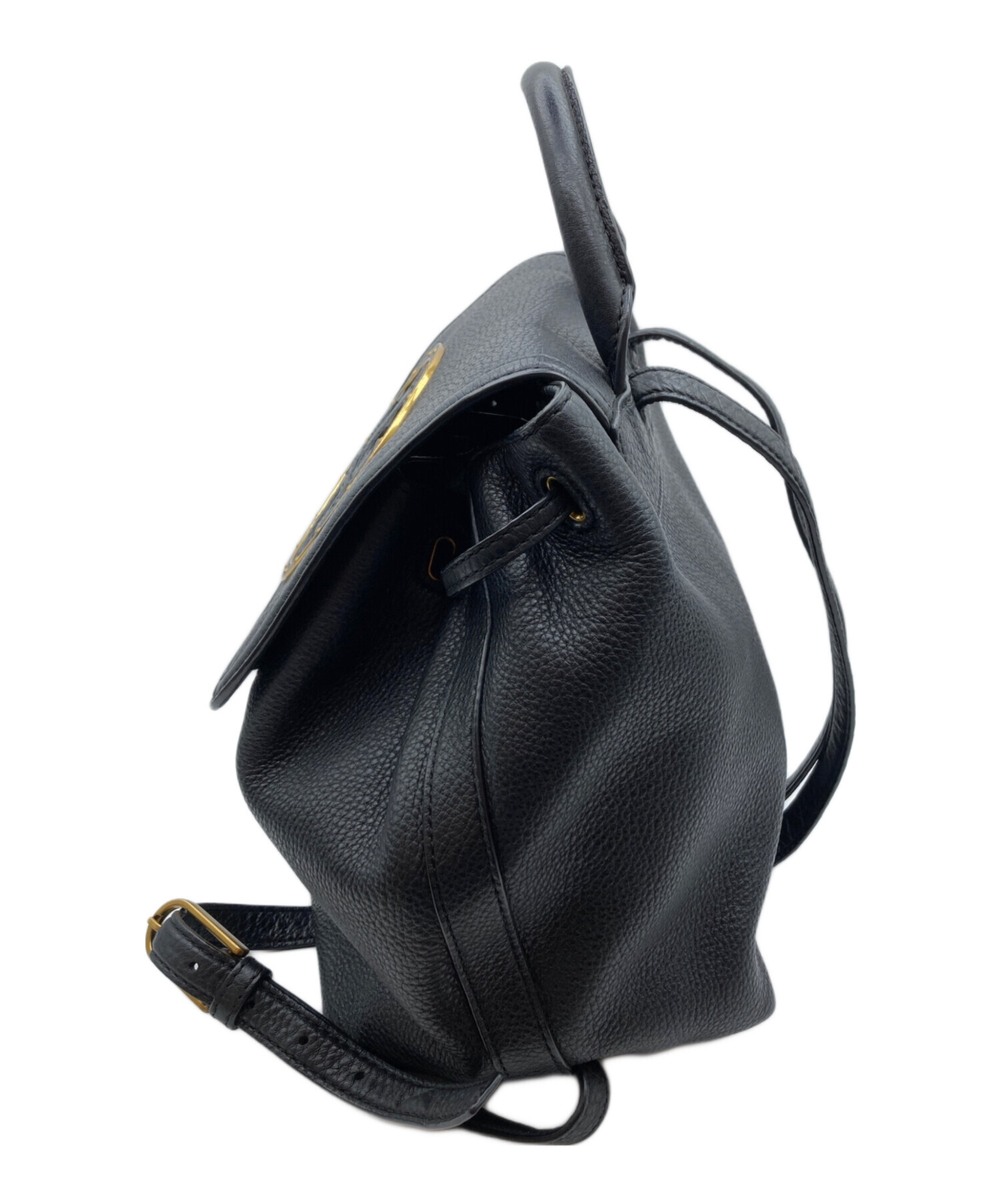 Tory Burch リュック レザー トリーバーチ 最終値下げ 中古・古着通販】TORY BURCH (トリーバーチ) レザーロゴリュックサック