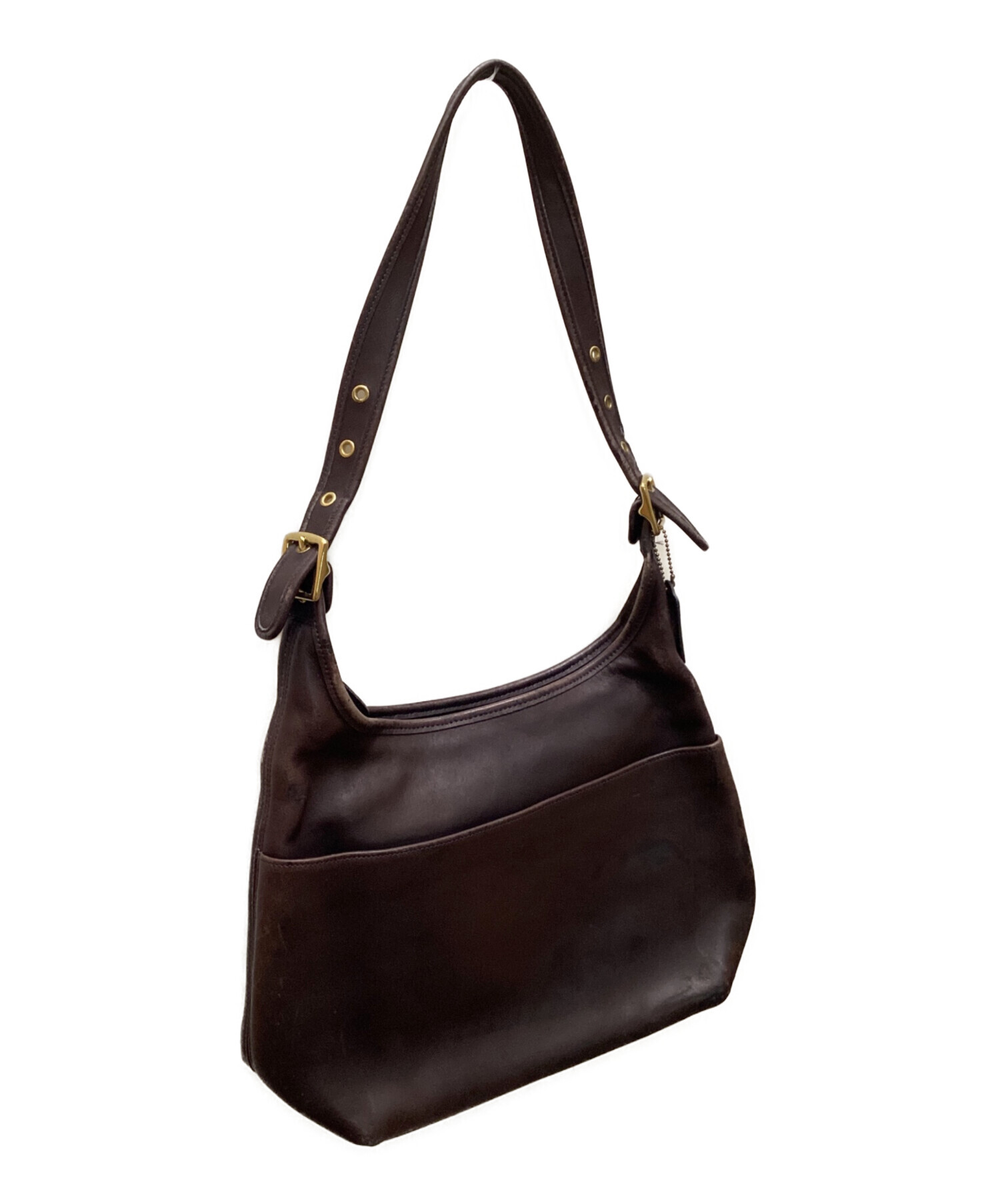 1960s COACH 最初期 USA製 ヴィンテージレザーバッグ 中古・古着通販】COACH (コーチ) ヴィンテージレザーショルダーバッグ