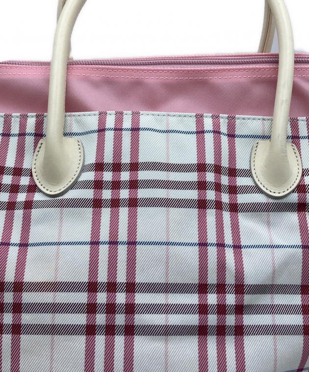BURBERRY BLUE LABEL ホルターネックピンク NWT Burberry Blue Label Pink Nova Check Mini Tote Rare | eBay