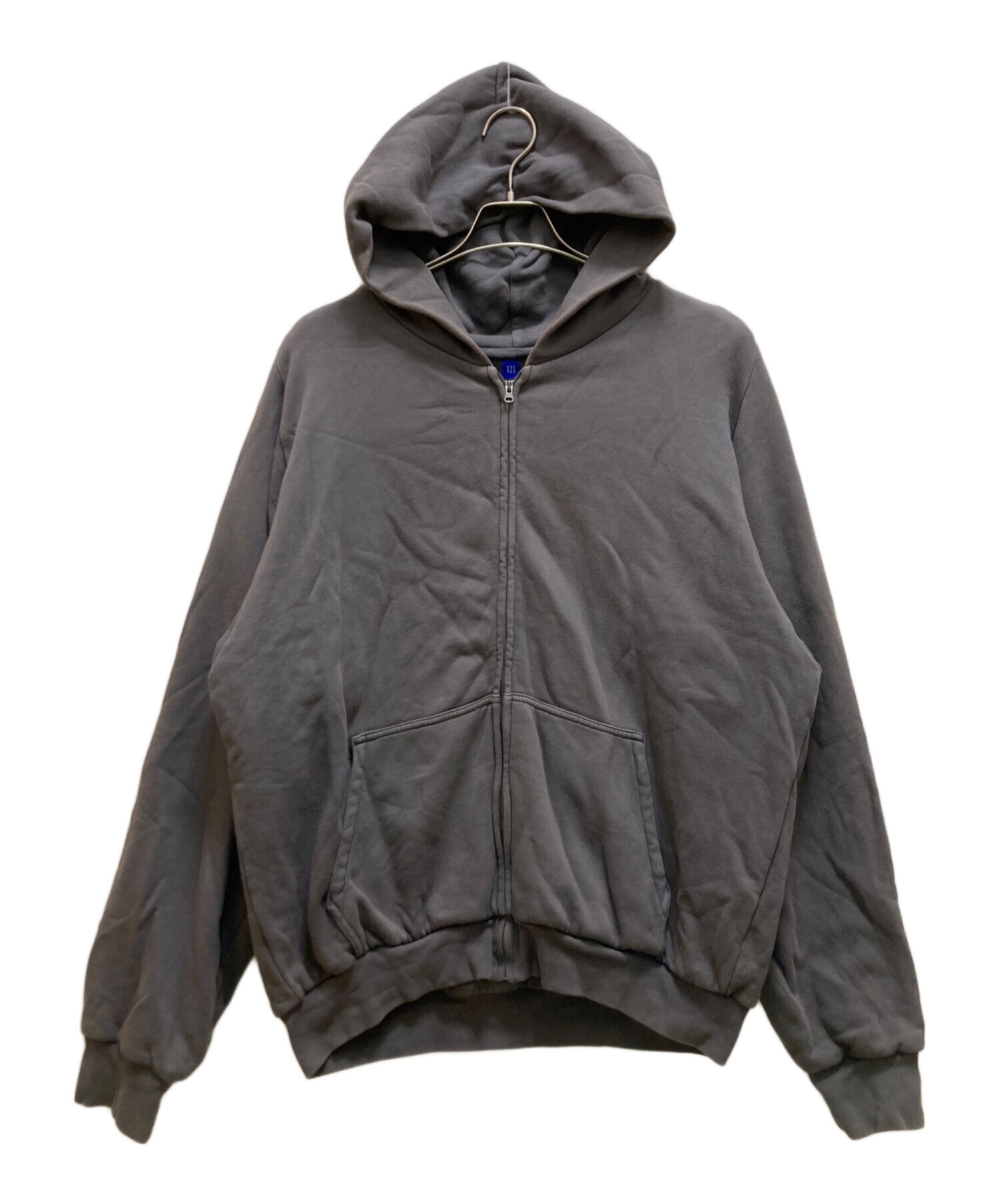YZY グレー パーカー Mサイズ Yeezy】YZY Zip-Up Hoodie Dark Grey / 追跡付 (YEEZY/パーカー