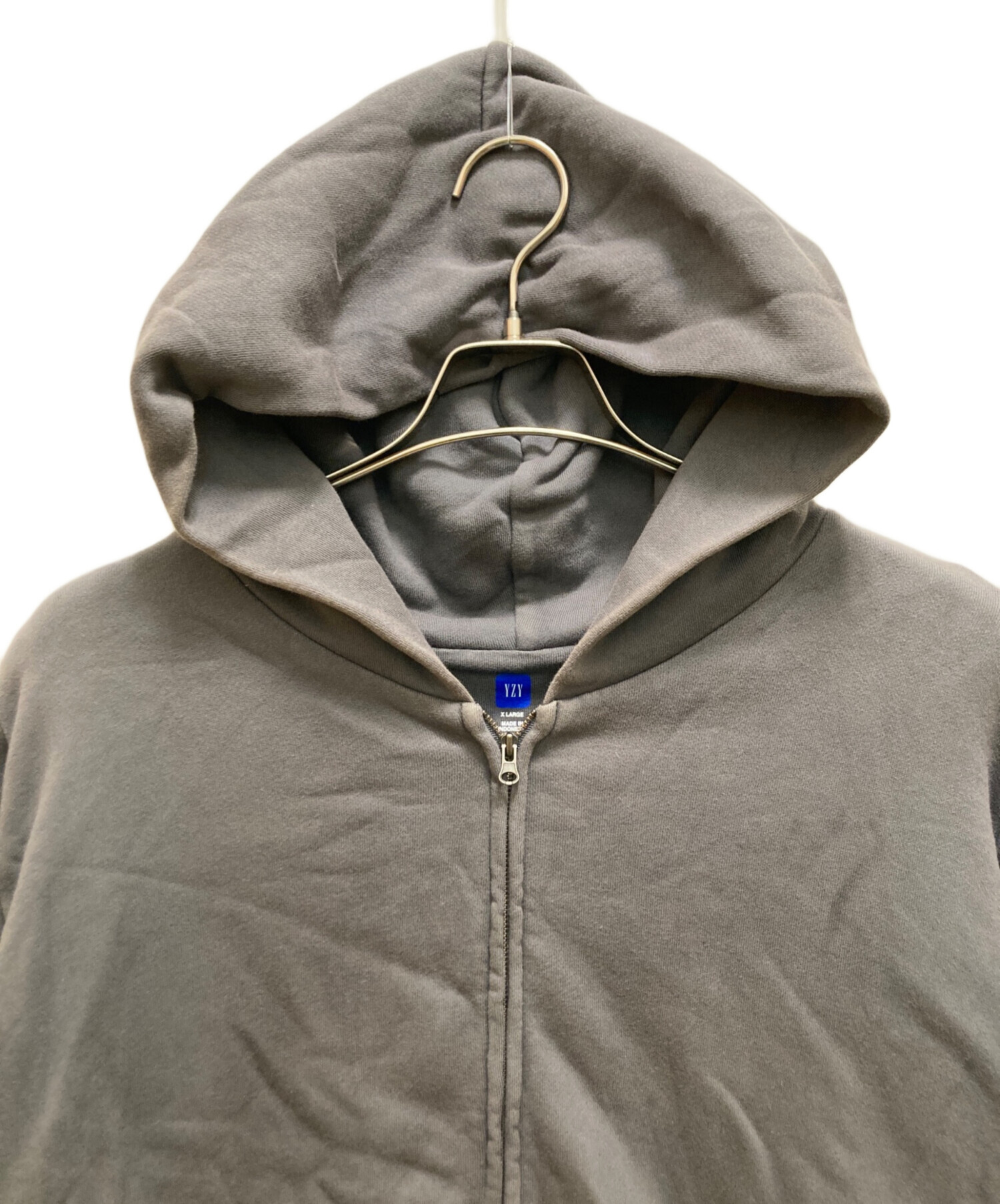 Yeezy gap ジップパーカー sサイズ グレー イージー × ギャップ ジップアップ エクスクルーシブ パーカー ライト