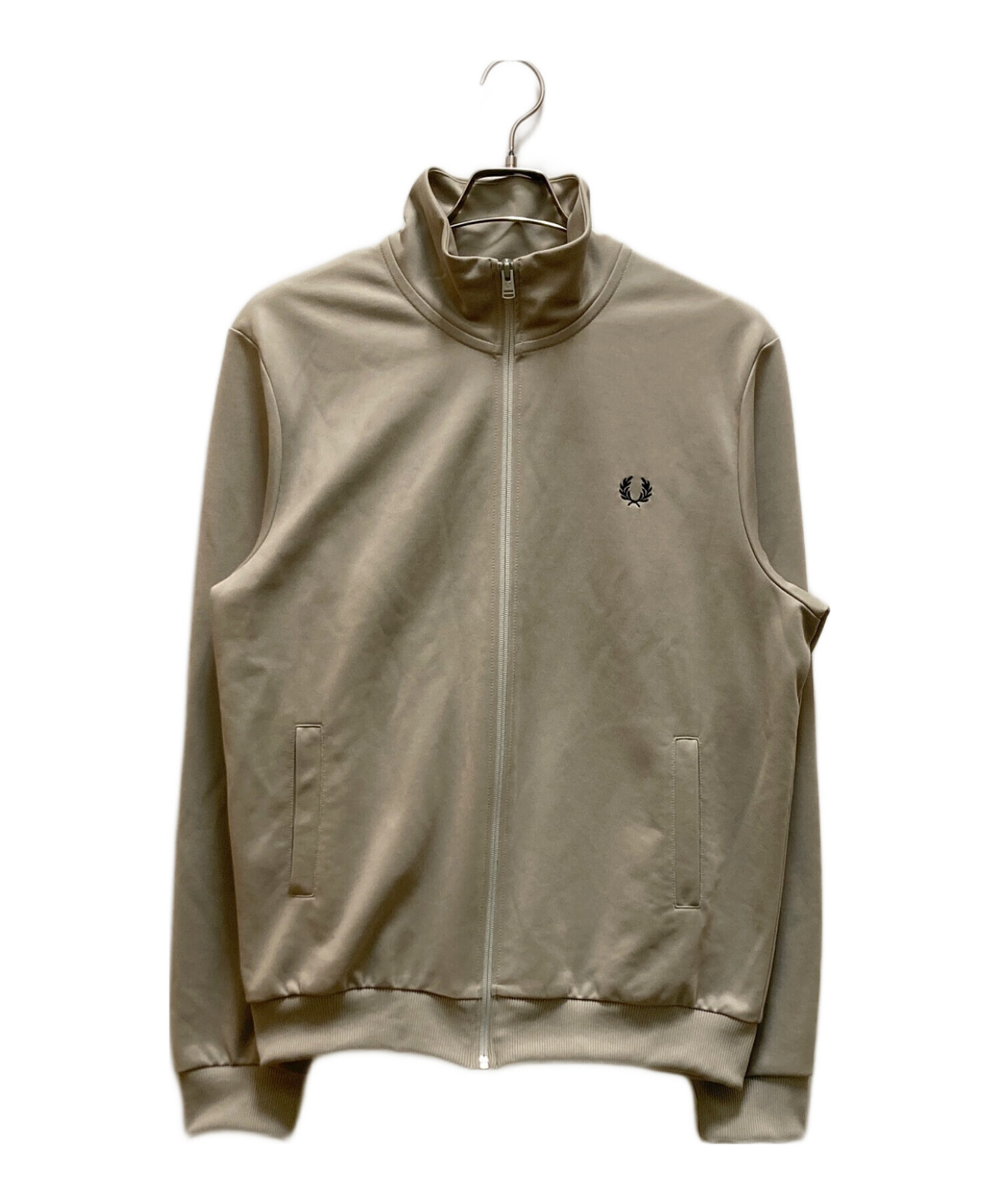 フレッドペリー FRED PERRY トラックジャケット ベージュ 中古・古着通販】FRED PERRY (フレッドペリー) トラックジャケット