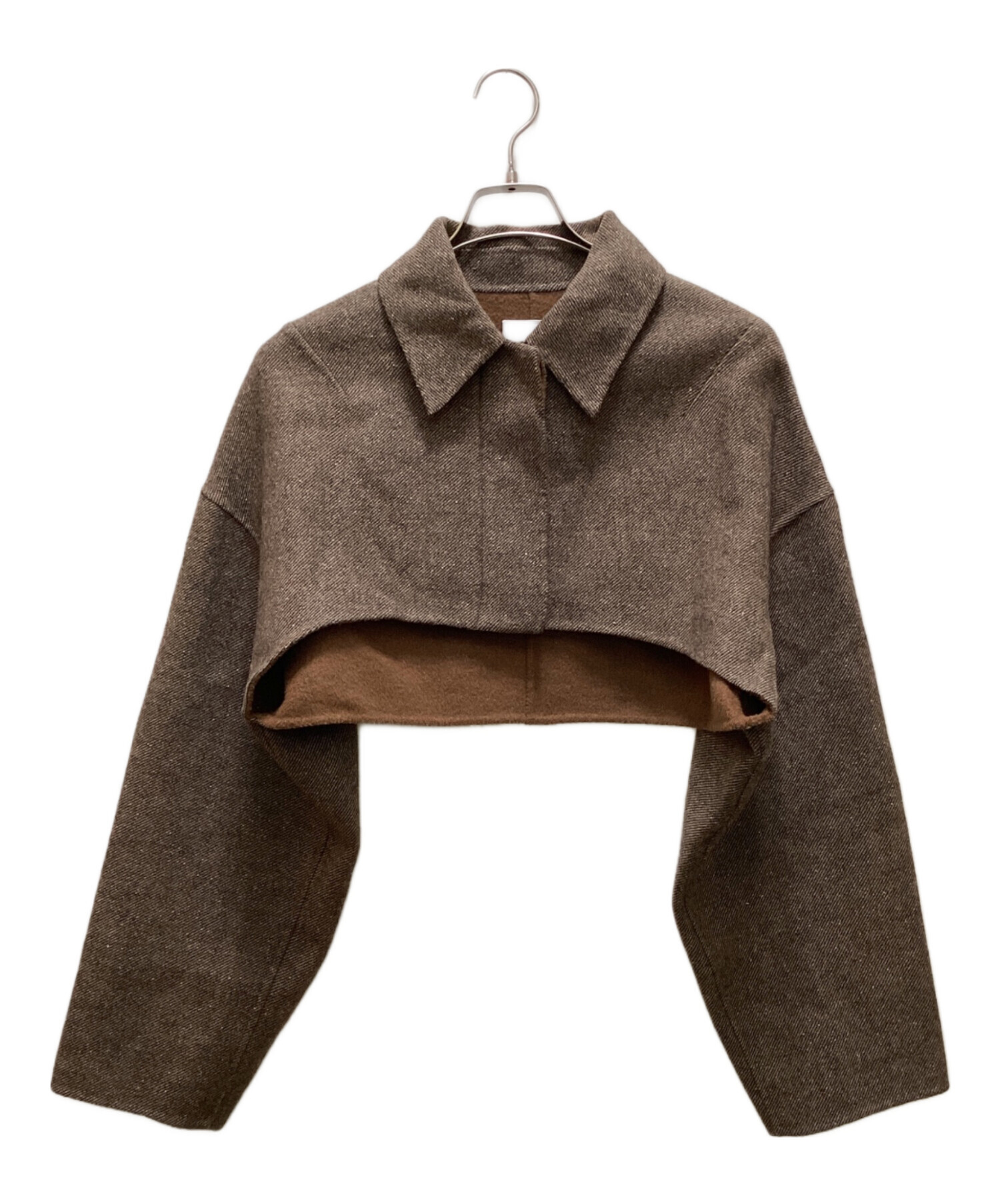 CLANE NEP TWEED  COAT1サイズ新品未使用 中古・古着通販】CLANE (クラネ) ネップツイードリバーボレロ